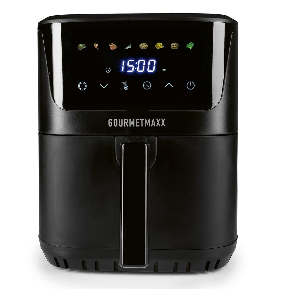 GOURMETmaxx Heißluftfritteuse GOURMETmaxx Heißluft-Fritteuse 1600W schwarz Digital 6,5l, 1600 W, GOURMETmaxx Heißluftfritteuse 6,5 Liter – Bild 5 von 5