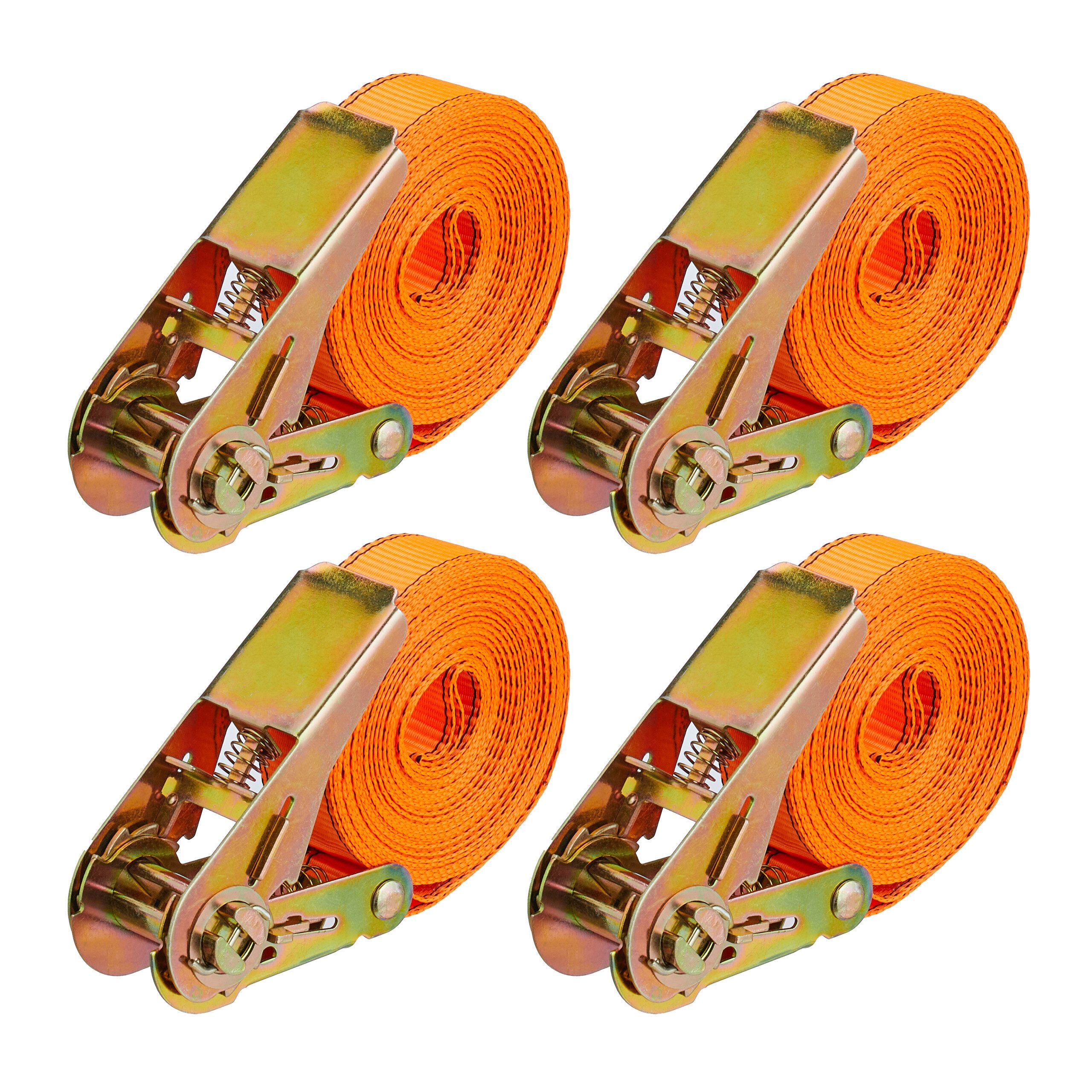 relaxdays Spanngurt Ремені для кріплення mit Ratsche 4er Set 6 m