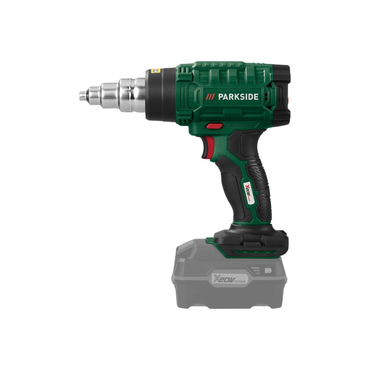 Parkside Akku-Heißluftgebläse Parkside Heißluftgerät PHLGA 20-Li C2 ohne Akku ohne Ladegerät, 330 in W, bis max. 550 °C, (inkl. Zubehör ohne Akku, ohne Ladegerät, Set), Universalgerät zum Ablösen, Verformen oder Erwärmen