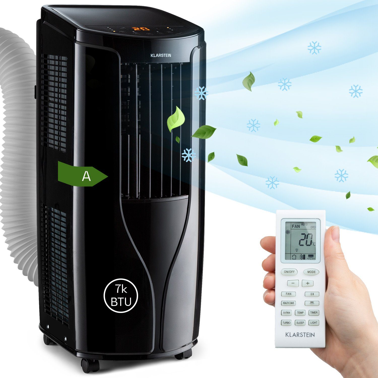 Klarstein Klimagerät New Breeze 7, Klimagerät mobil klimaanlage Air  Conditioner Kühlgerät Luftkühler