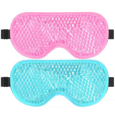 HYTIREBY Augenmaske Augenmaske Kühlend, 2 Pack Kühlende Eis-Schlafmasken, für Post-Chirurgie, Schwellungen, Allergien, Sinus & Migräne