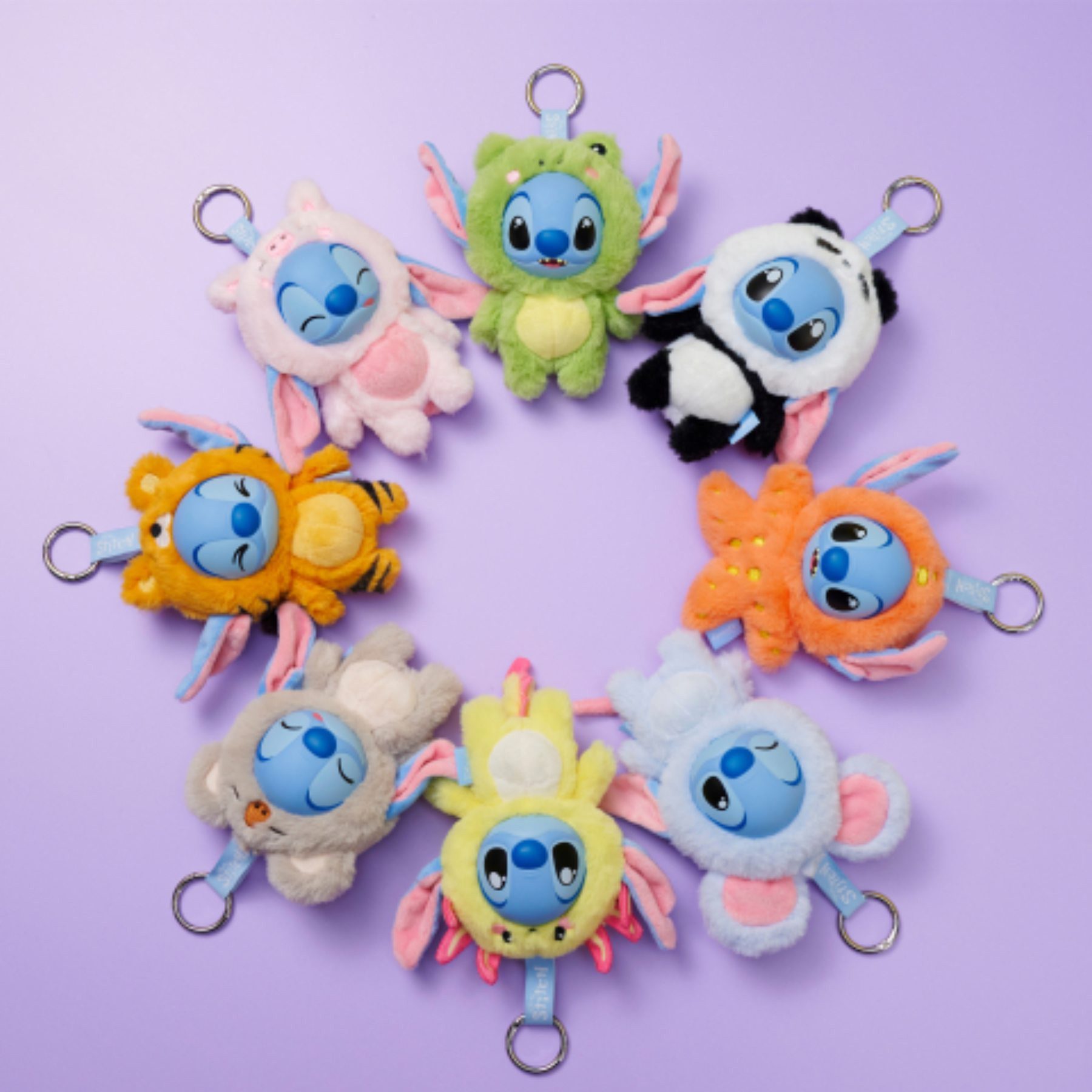 Disney Anhänger Schlüssel Lilo & Stitch 1 Stück Mystery Anhänger mehrfarbig Schlüsselbund