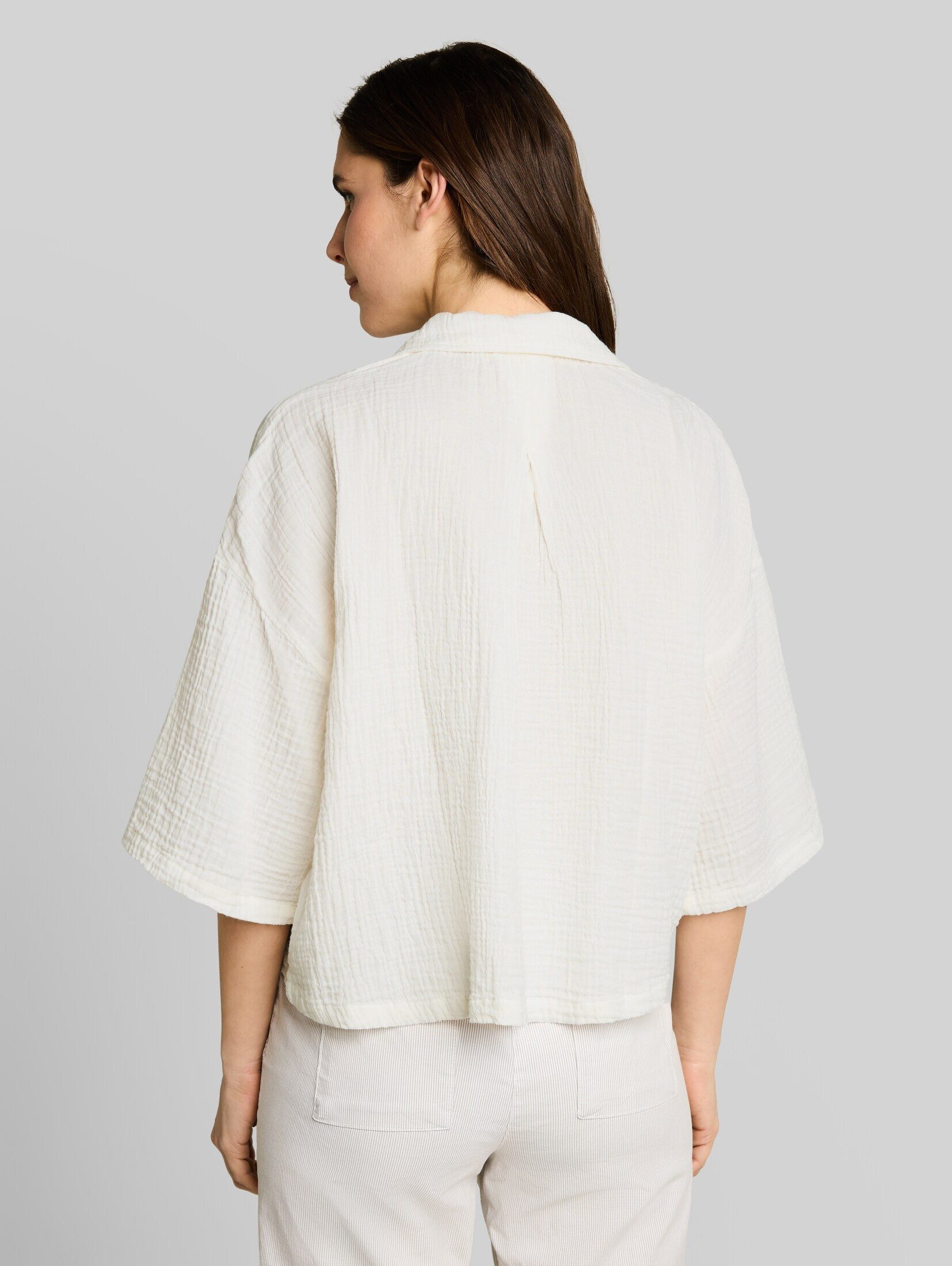 TOM TAILOR Langarmbluse Blusen & Shirts Oversize Musselin Bluse aus Baumwolle