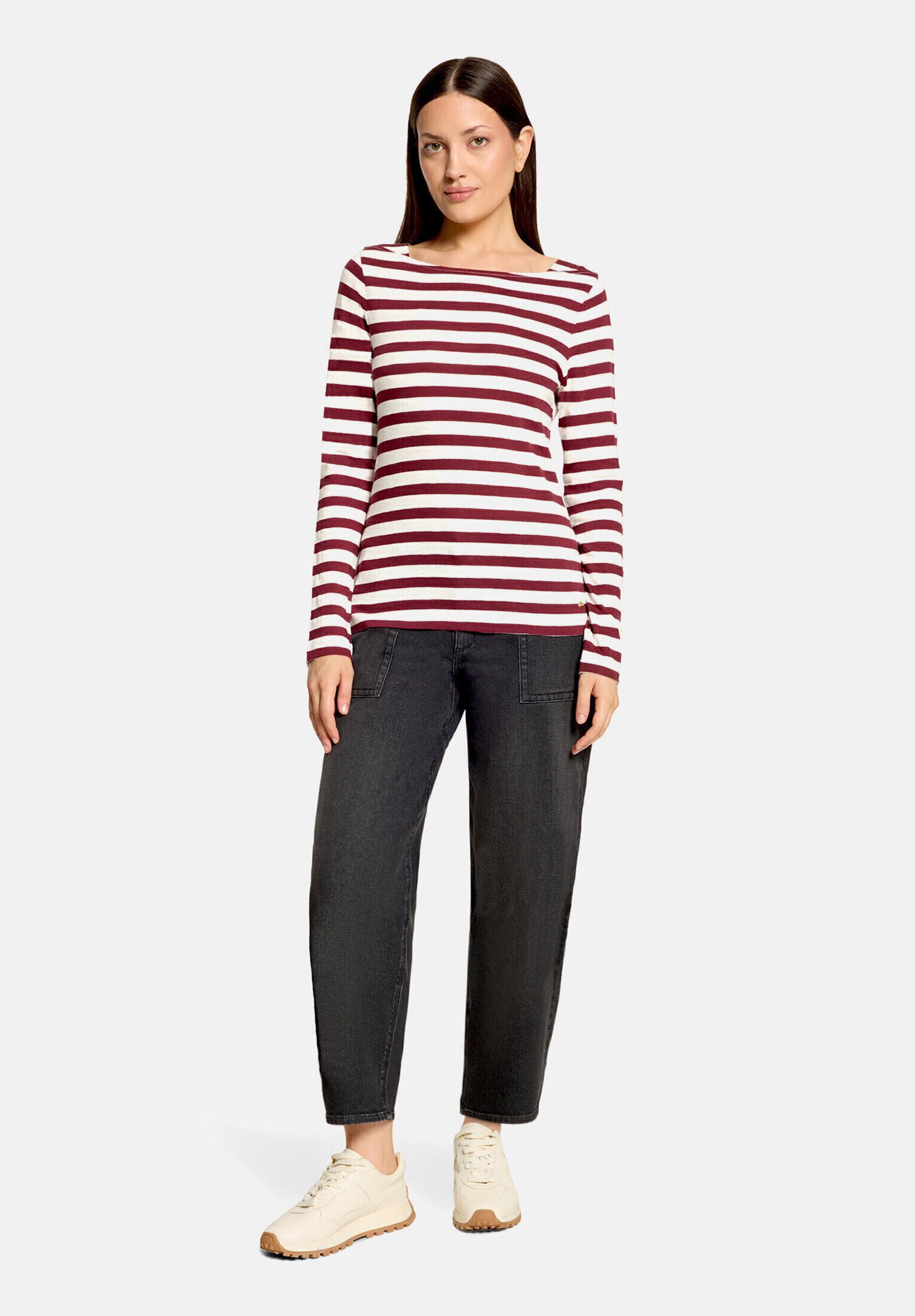 Betty&Co Kurzarmshirt Damen mit U-Boot-Ausschnitt (1-tlg)