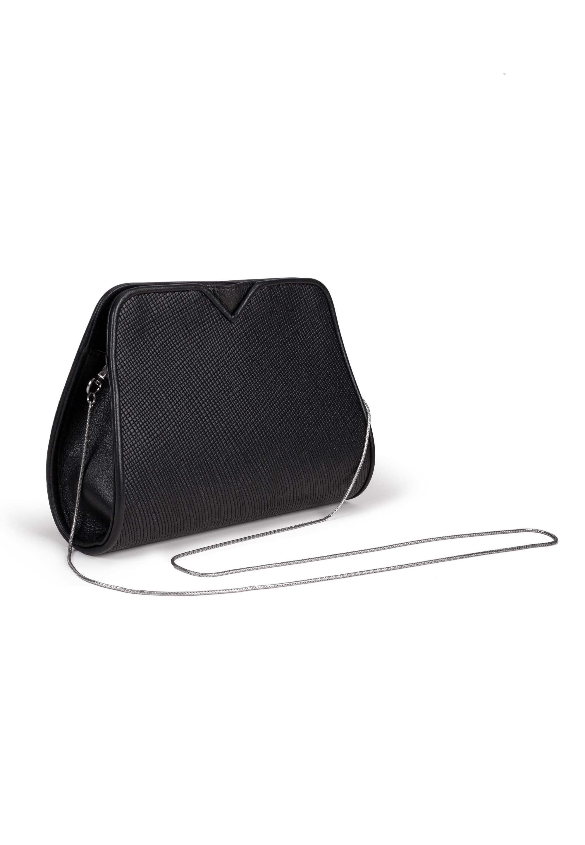 GRETCHEN Schultertasche Lyra Clutch Two, aus italienischem Kalbsleder