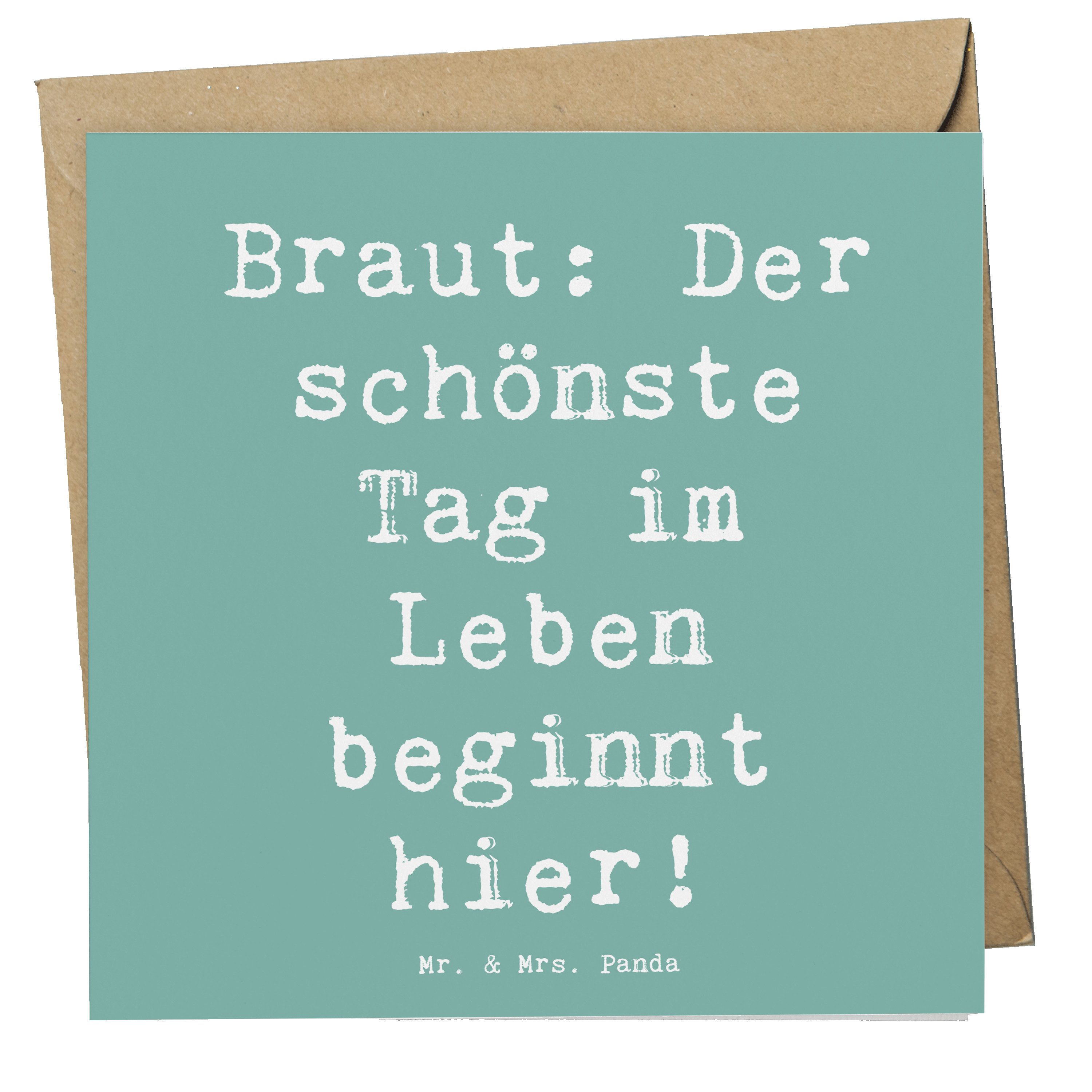 Grußkarte Braut Tag - Meeresbrise - Geschenk, gemeinsamen Zukunft, beginnt hier