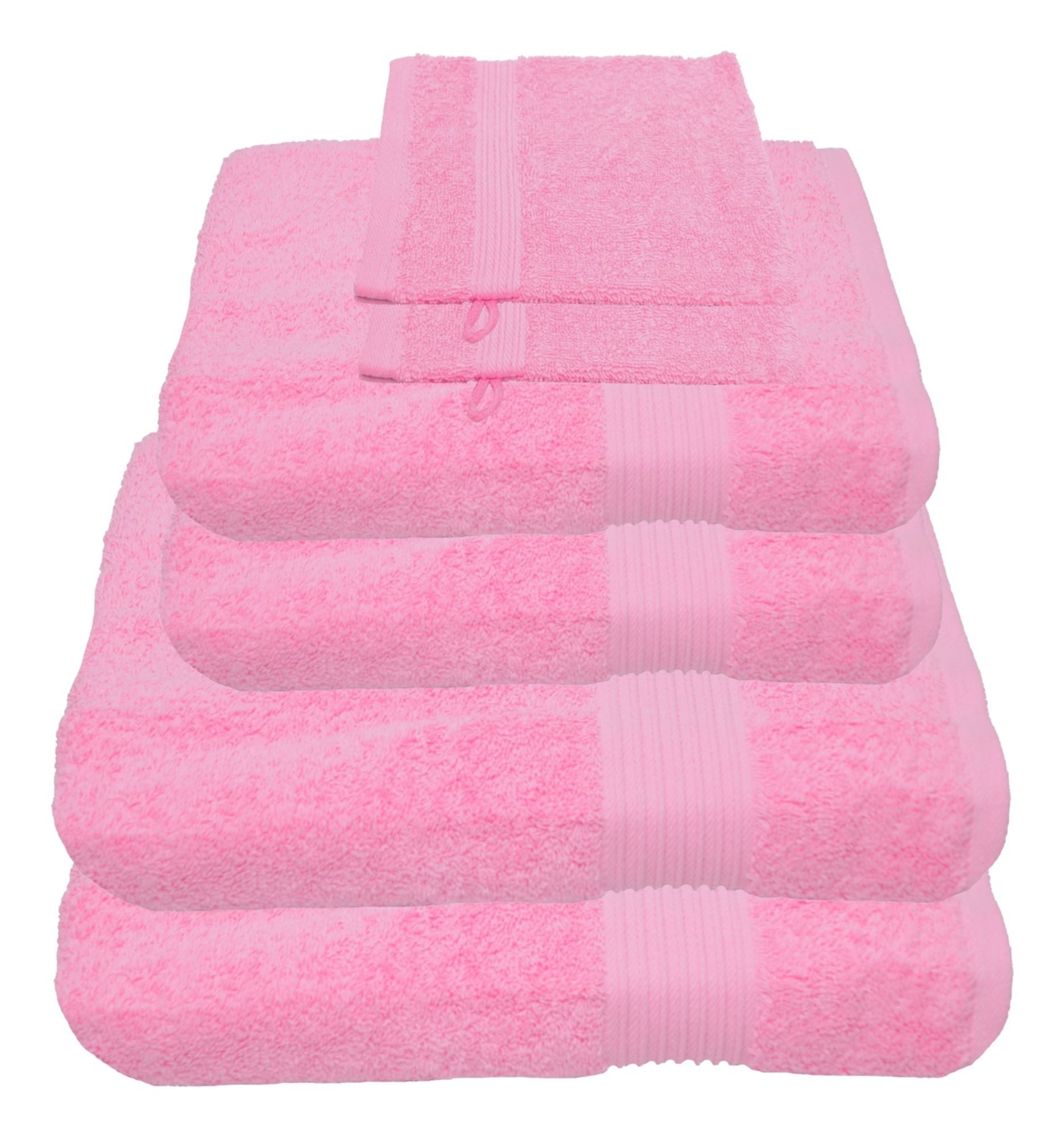 Handtücher 6-Handtücher-Babyrosa