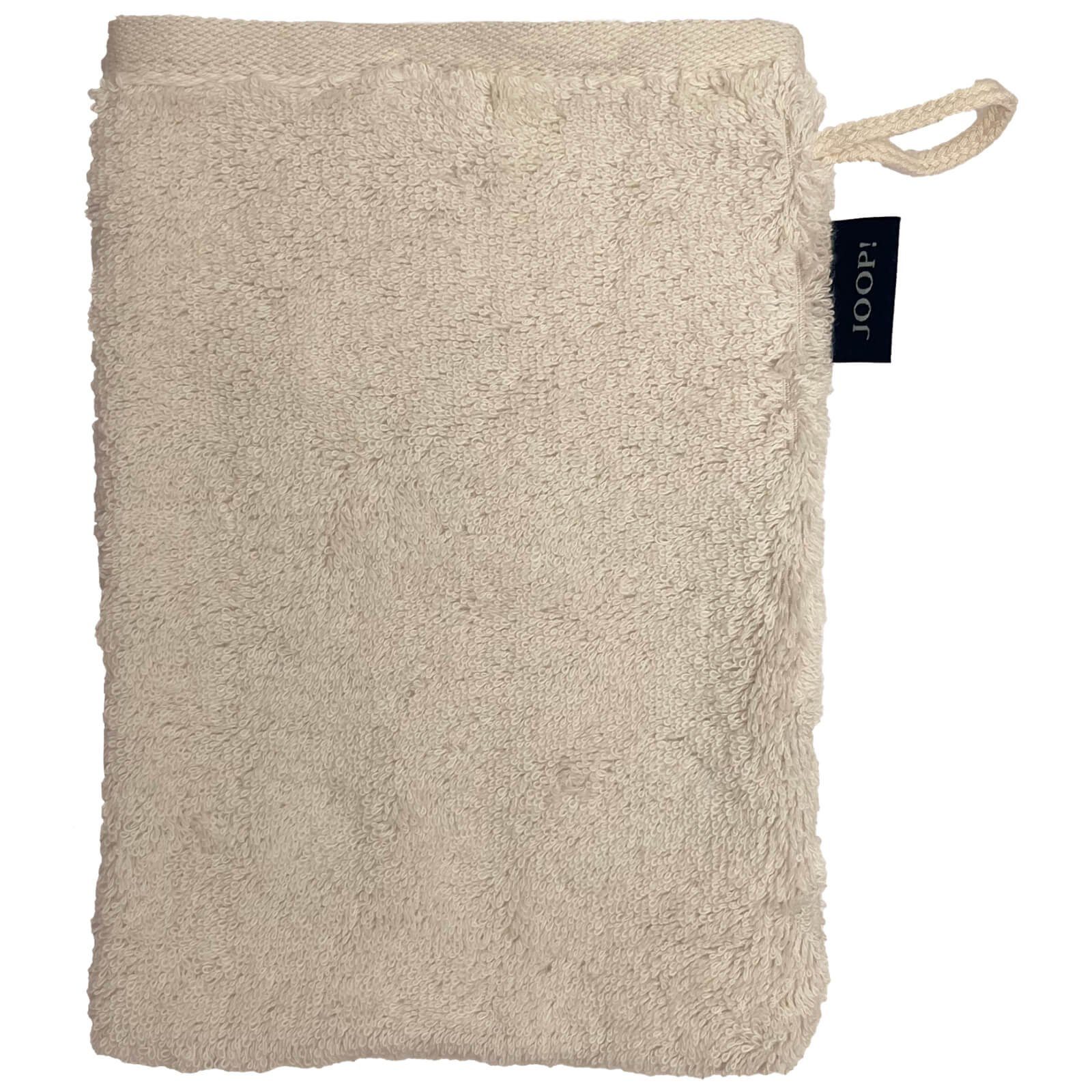 JOOP! Handtuch Waschhandschuh Classic Doubleface Creme günstig online kaufen