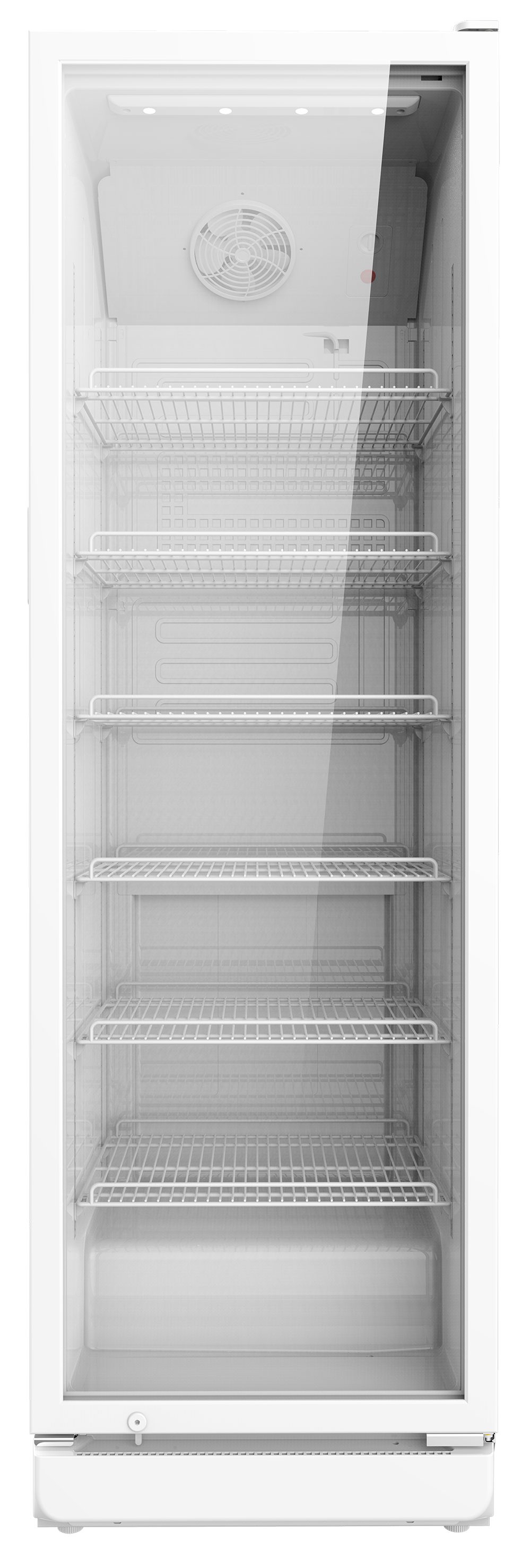 Geratek Vollraumkühlschrank Getränkekühlschrank GK3500, 194.5 cm hoch, 59.5 cm breit, Abschließbar / Umluftkühlung / Glastür