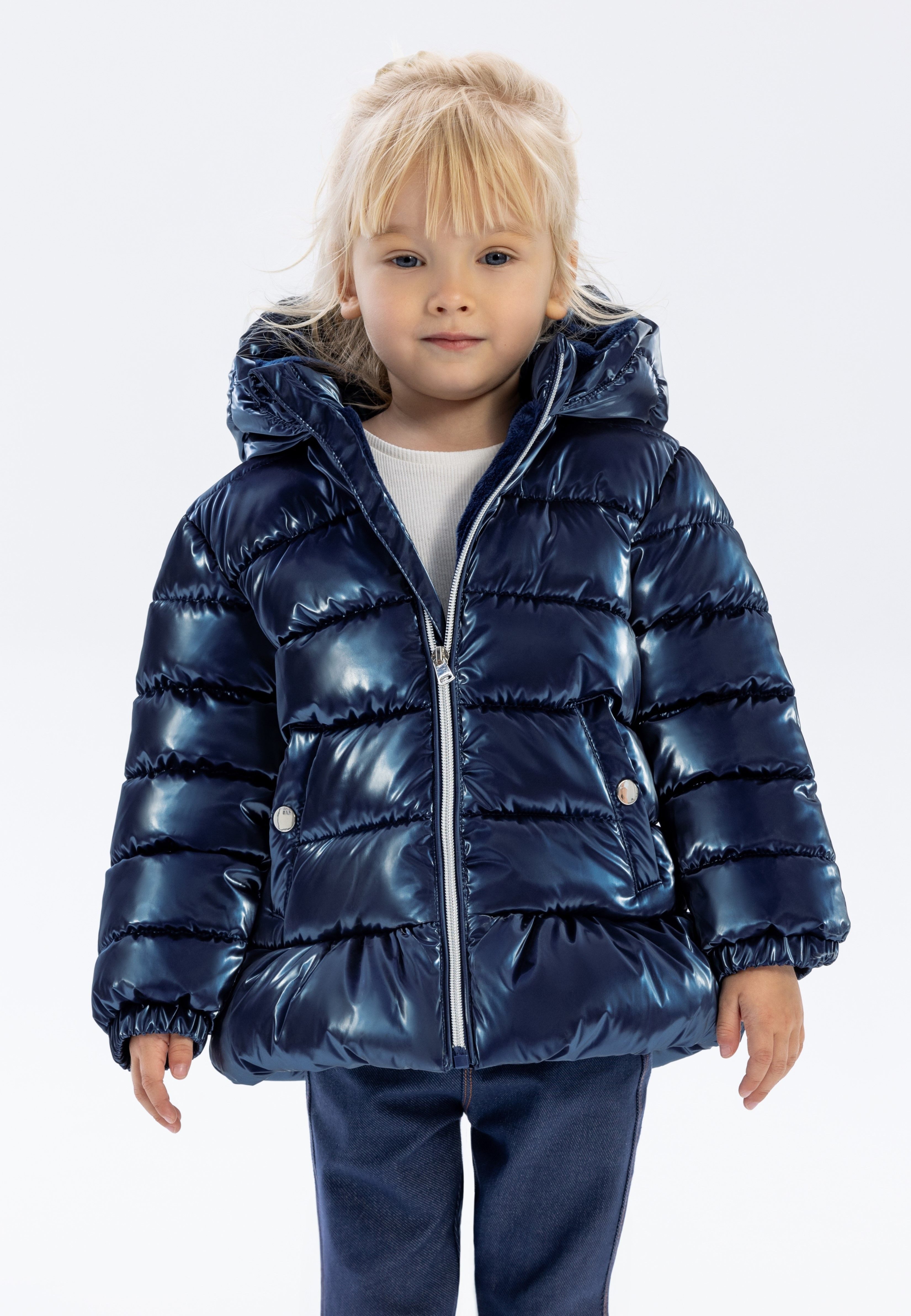MINOTI Winterjacke Gefütterte Jacke im Metallic-Look, günstig online kaufen