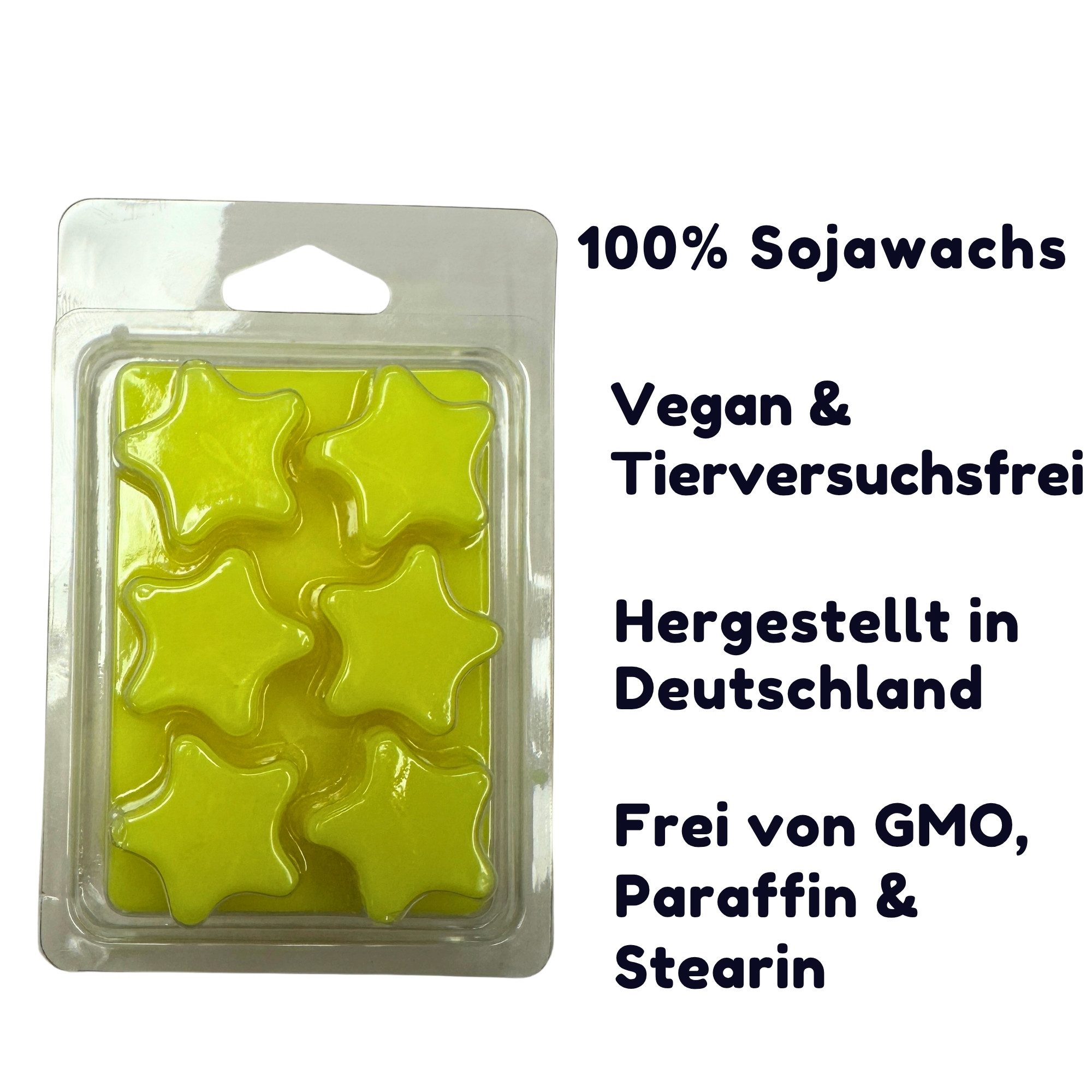 WonderWax Duftwachs WonderWax® Neon Duftwachs 6 Sterne (Käse Sahne Torte), Duftrichtung: Käse Sahne Torte