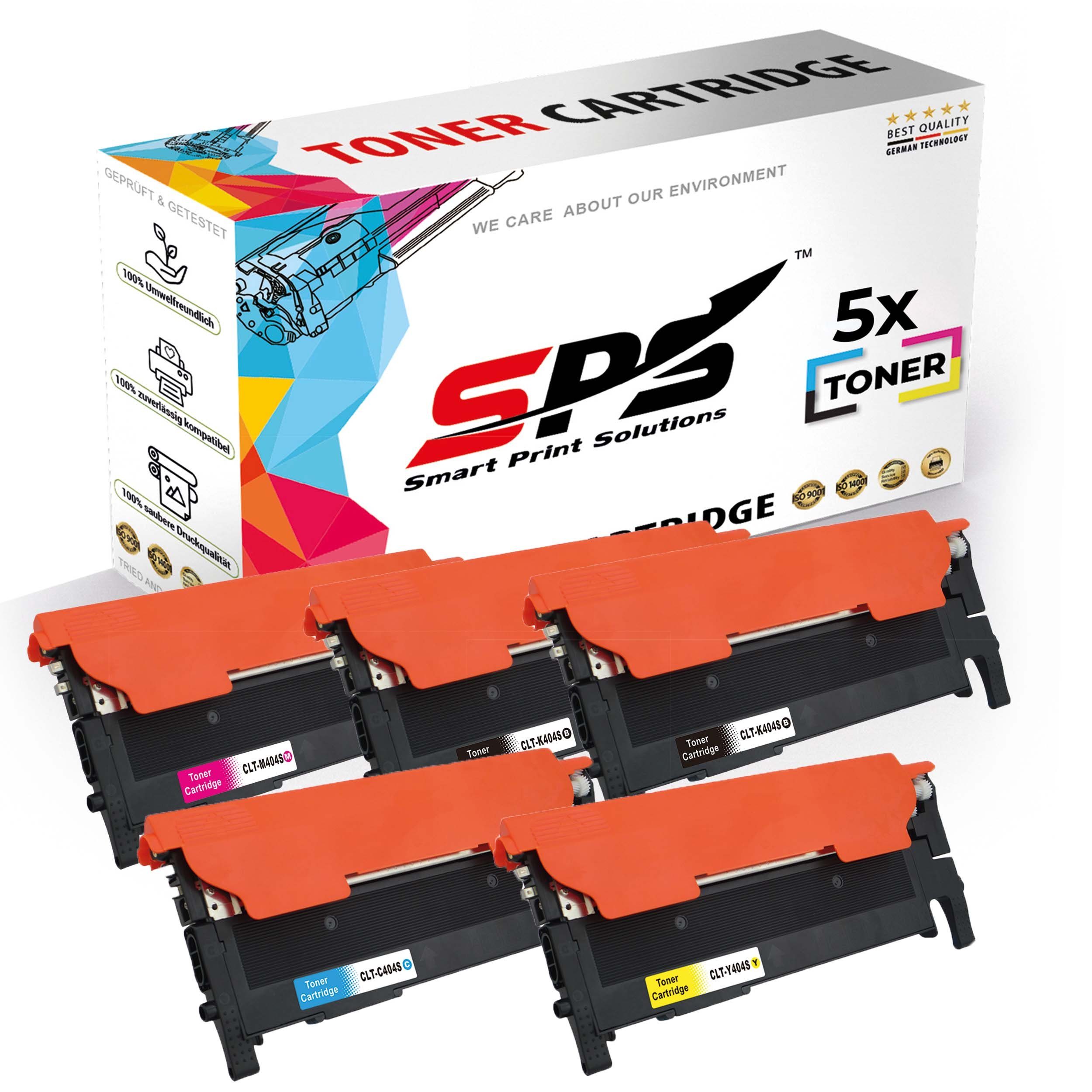 SPS Tonerkartusche 5x Multipack Set Kompatibel für Samsung Xpress C 480 W (CLT-C404S, (5er Pack) | Tonerpatronen