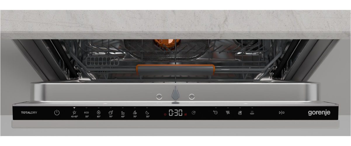 GORENJE vollintegrierbarer Geschirrspüler GV663B95, 9,4 l, 16 Maßgedecke, 16 Maßgedecke, auto. Türöffnung, Besteckschublade