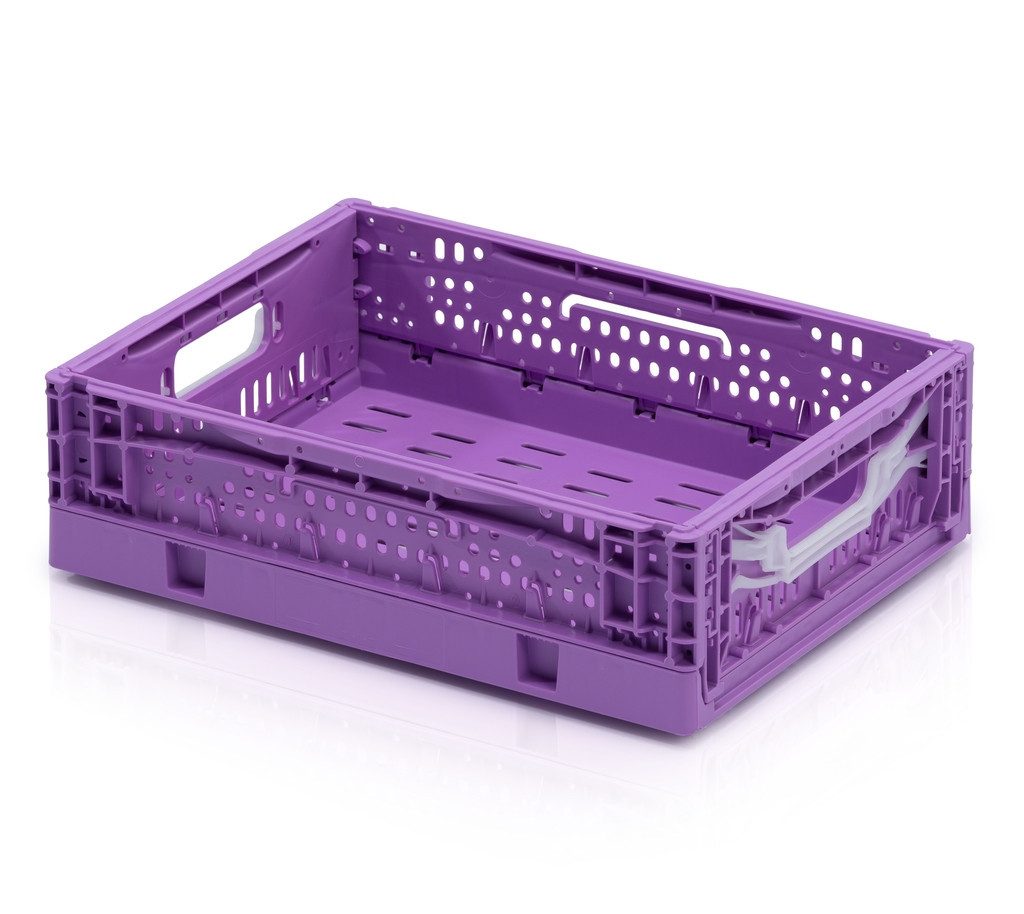 1a-Topstore Klappbox "FOLDY" in 4 trendigen Designfarben, gelocht