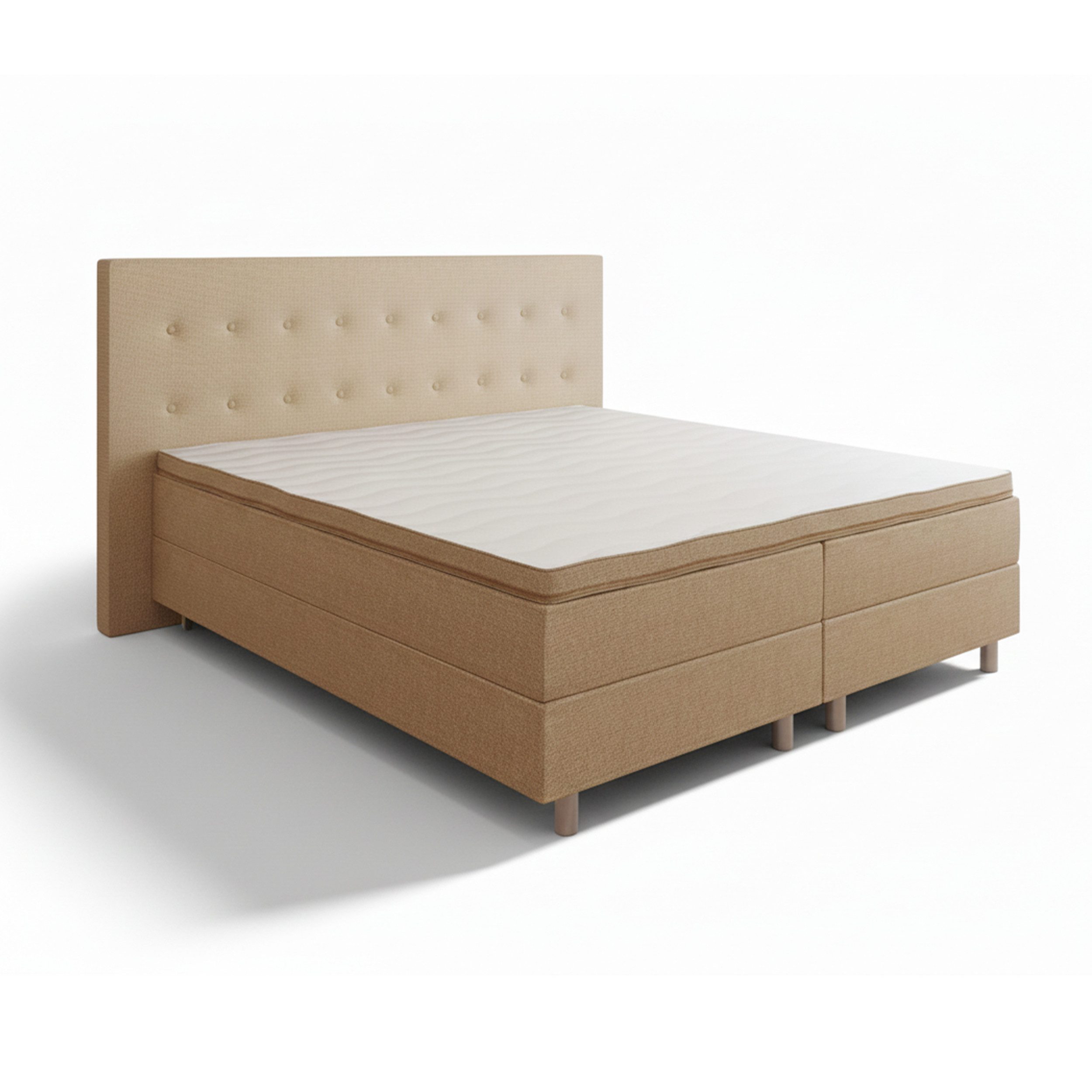 Best for Home Boxspringbett Boxspringbett NEO mit Bonellfederkern & 5 cm Topper – Komfort & Design (90x200 100x200 120x200 140x200 160x200 180x200 200x200 cm), Handwerksqualität, TOP- Preis-Leistungs-Verhältnis