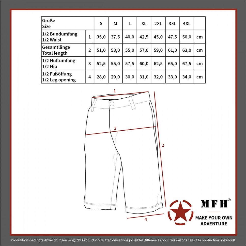 MFH Bermudas MFH Bermuda Jogger Hosen (1-tlg)