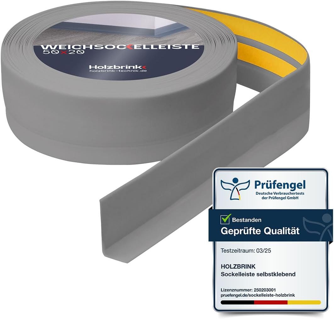 HOLZBRINK Sockelleiste HOLZBRINK selbstklebend PVC 50x20mm, 1 m, L: 100 cm, günstig online kaufen