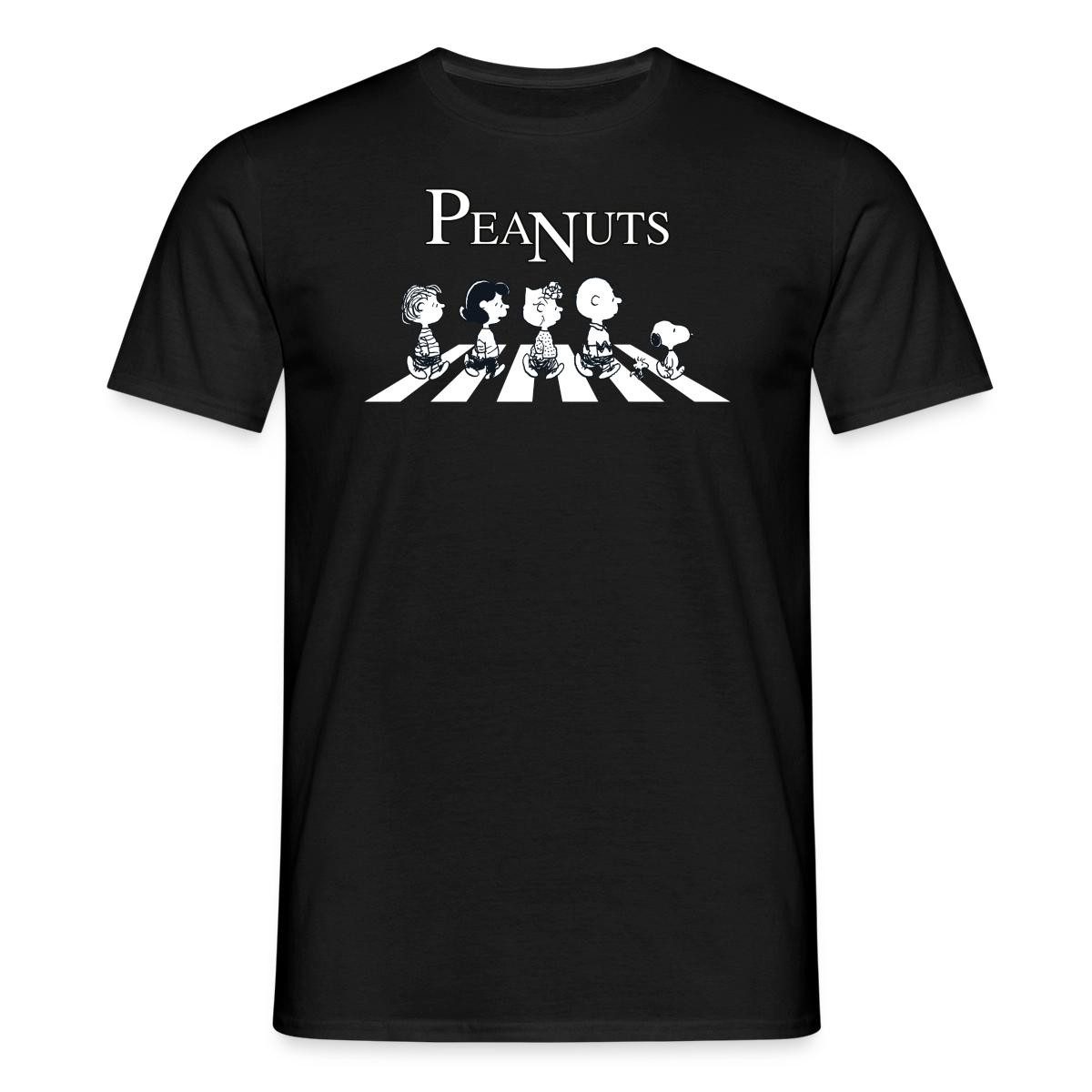 Spreadshirt T-Shirt Peanuts and Friends Abbey Road Männer T-Shirt (1-tlg)