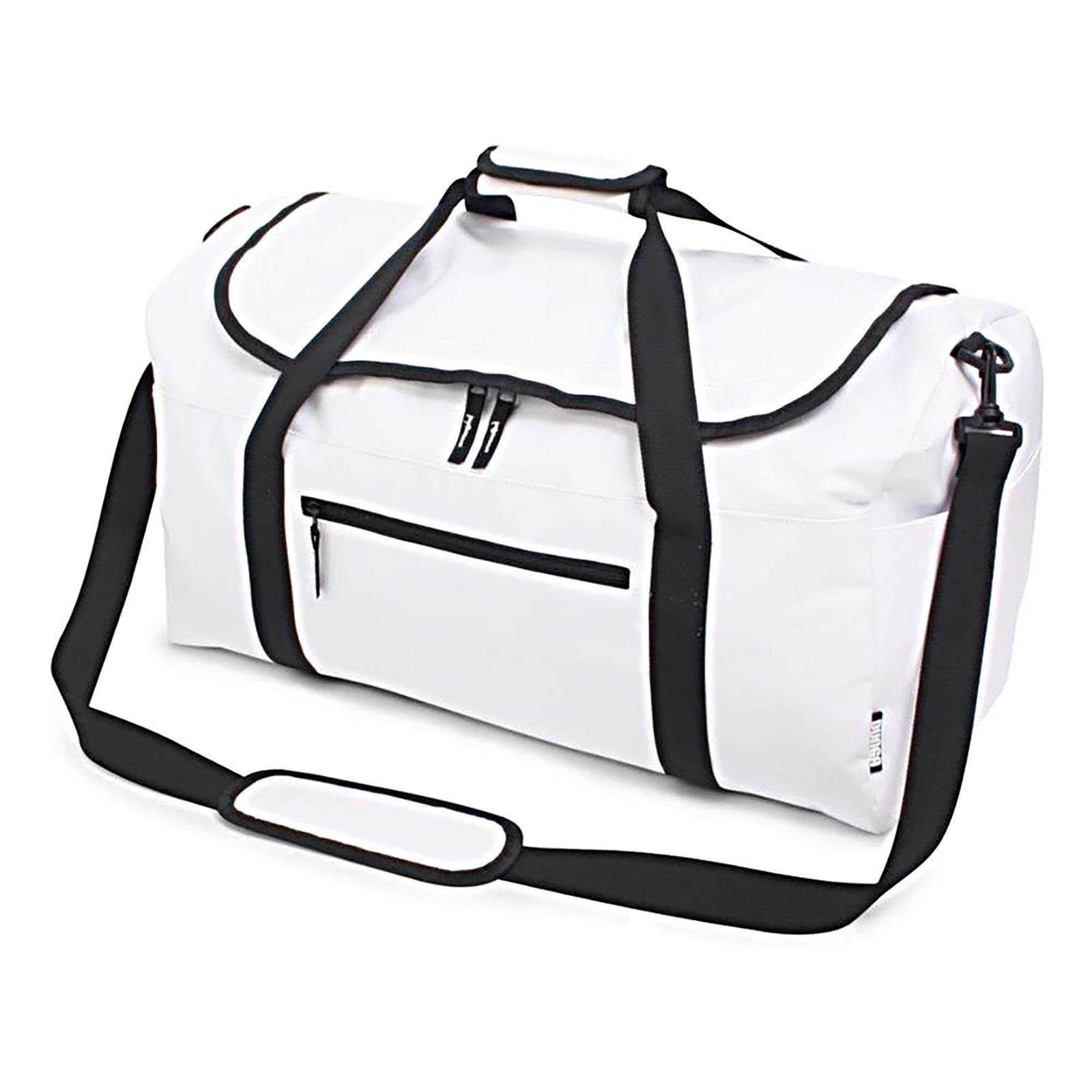 HTI-Living Reisetasche Reisetasche weiß, schwarze Verzierungen Dunga (Stück, 1-tlg., 1 Reisetasche), Sportttasche Umhängetasche