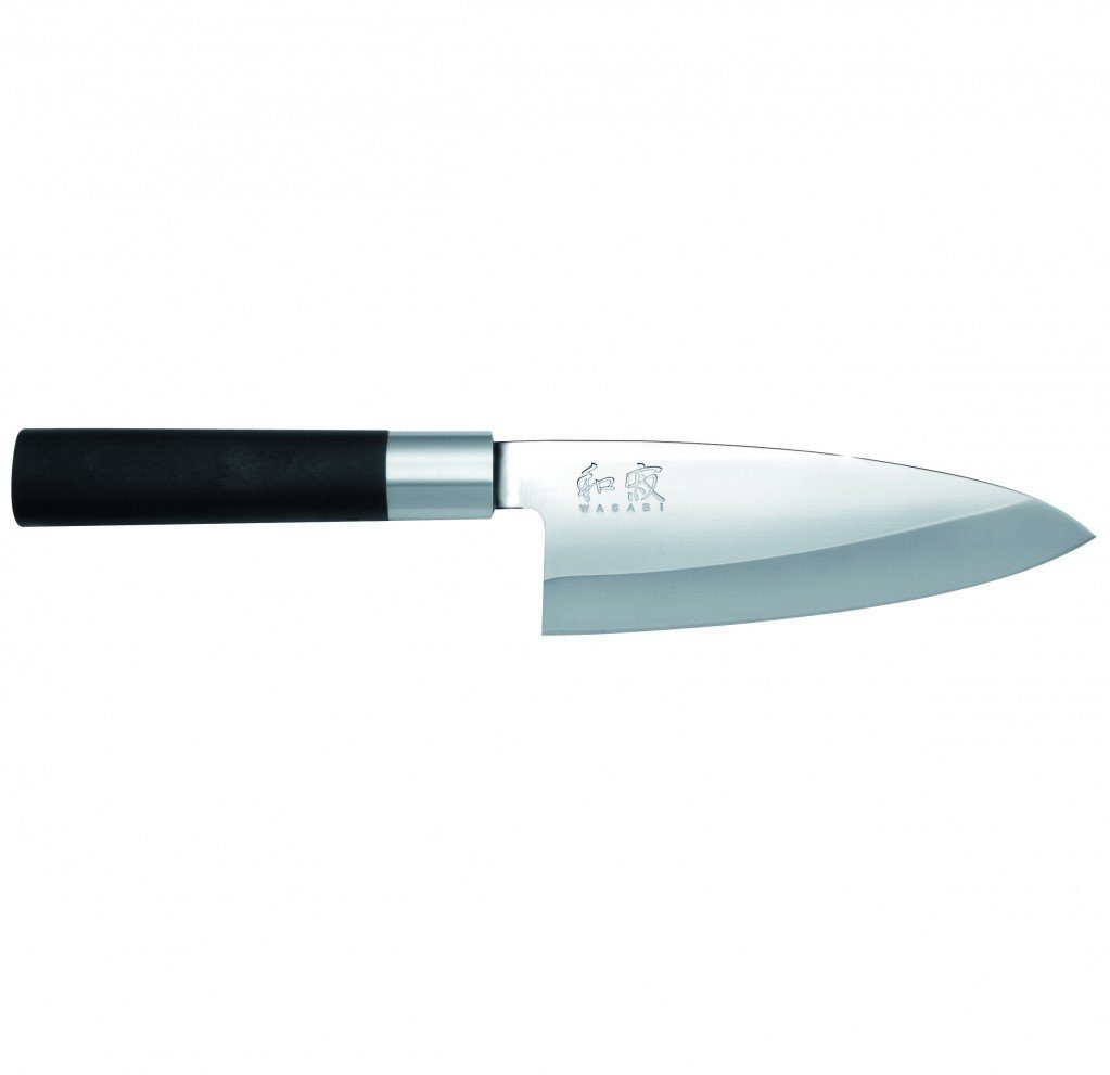 KAI Messer-Set Wasabi Black JAPAN Set: 6 Messer + Messertasche (Spar-Set, 6-tlg)