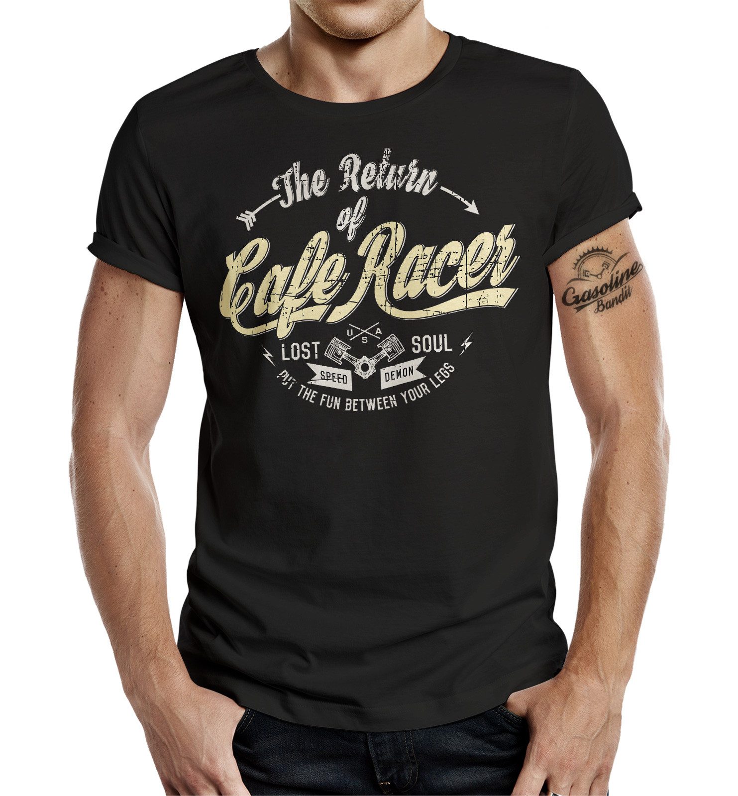 T-Shirt Gasoline Bandit Classic Biker: Cafe Racer