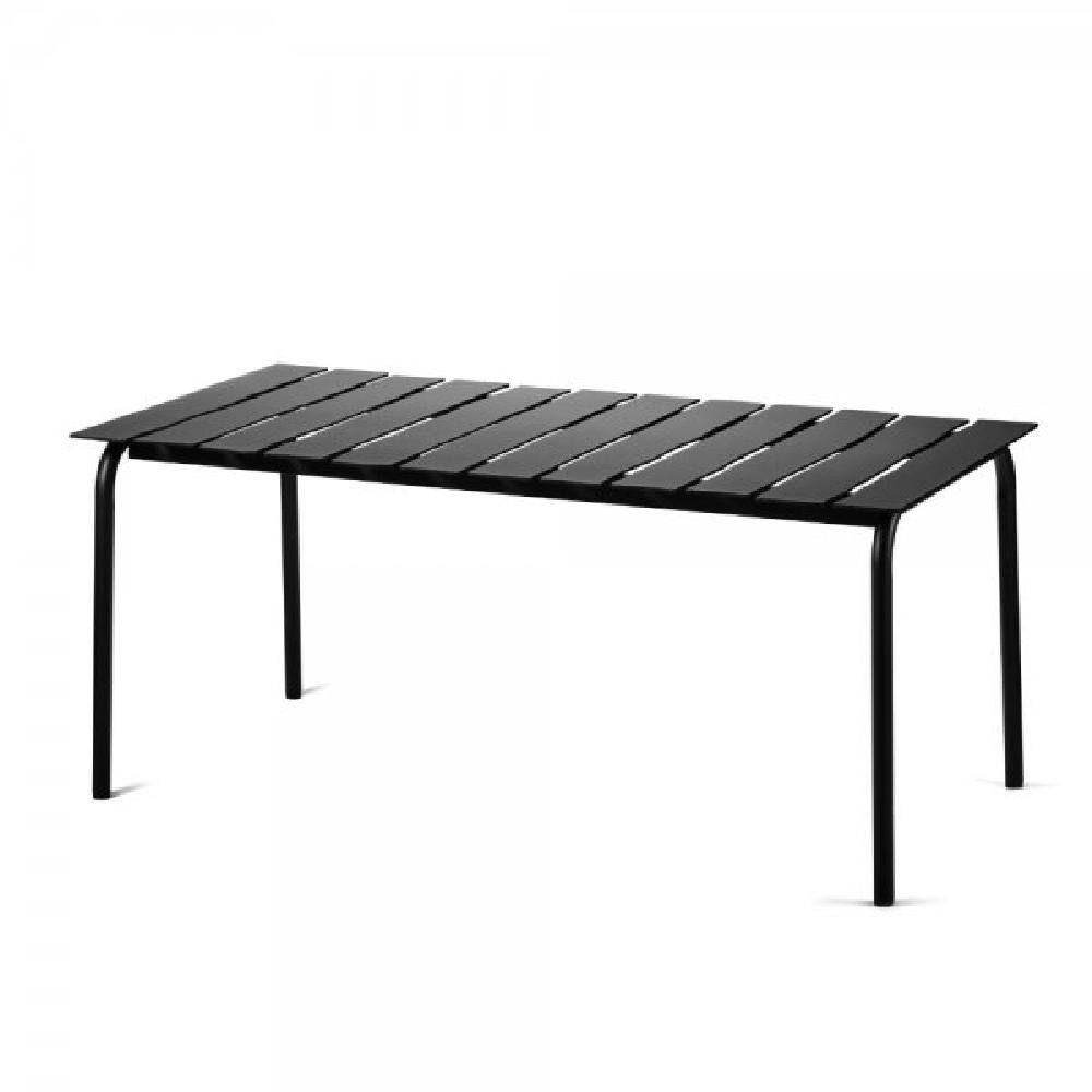 valerie_objects Gartenlounge-Set Gartentisch Aluminium Schwarz (170cm)