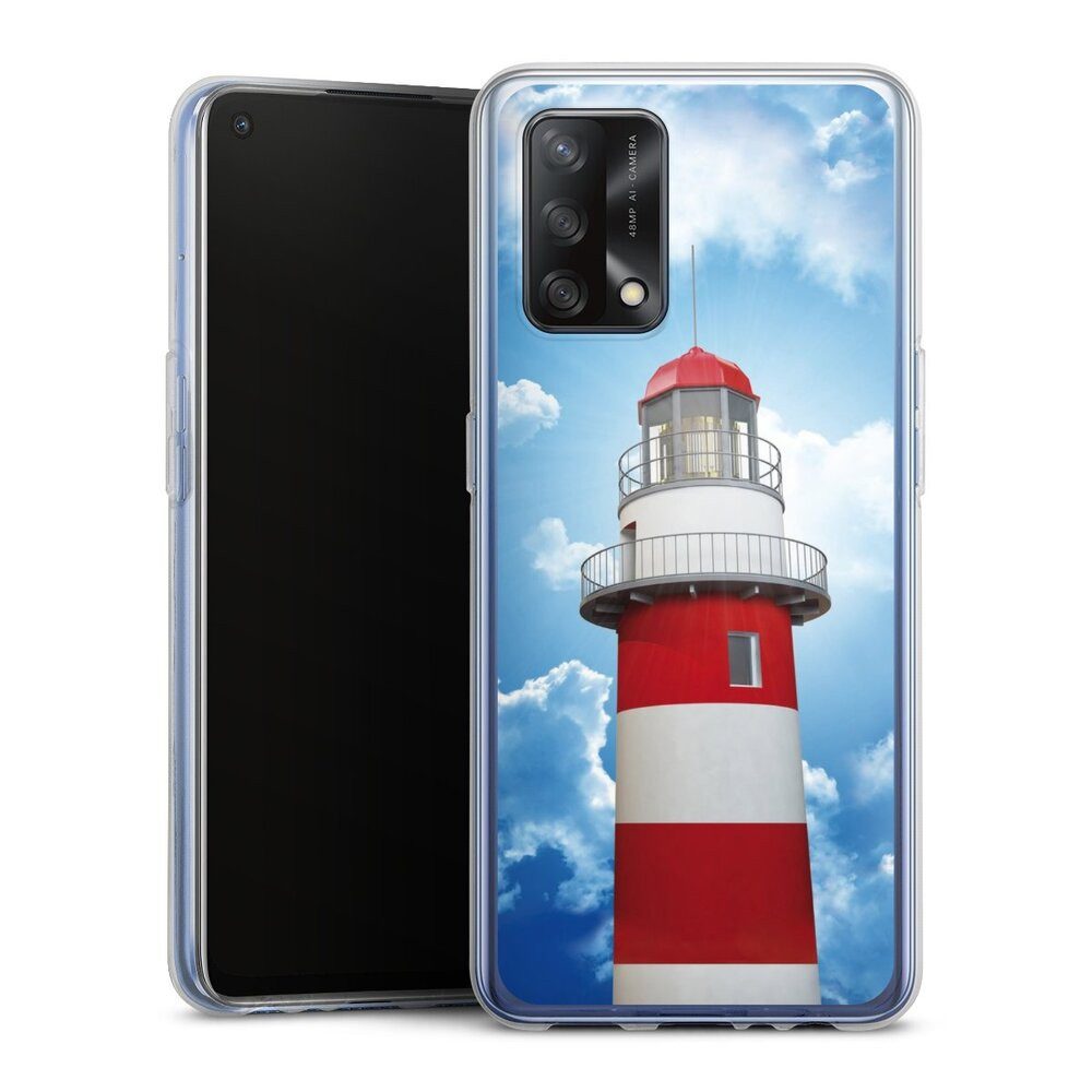 DeinDesign Handyhülle Leuchtturm Wolke Himmel Leuchtturm, Oppo A74 Silikon Hülle Bumper Case Handy Schutzhülle Smartphone Cover