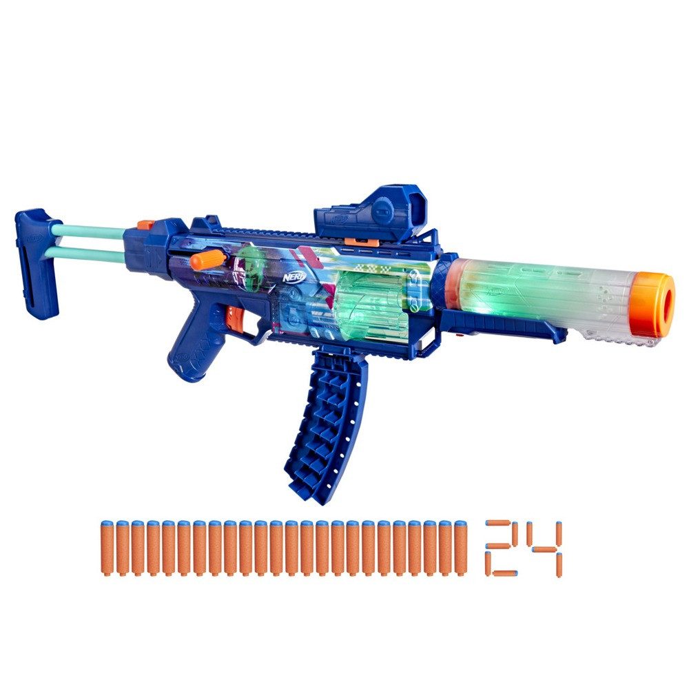 Nerf Blaster NERF Loadout Cyberlight Ghost Blaster mit LED inkl. 24 N1 Darts