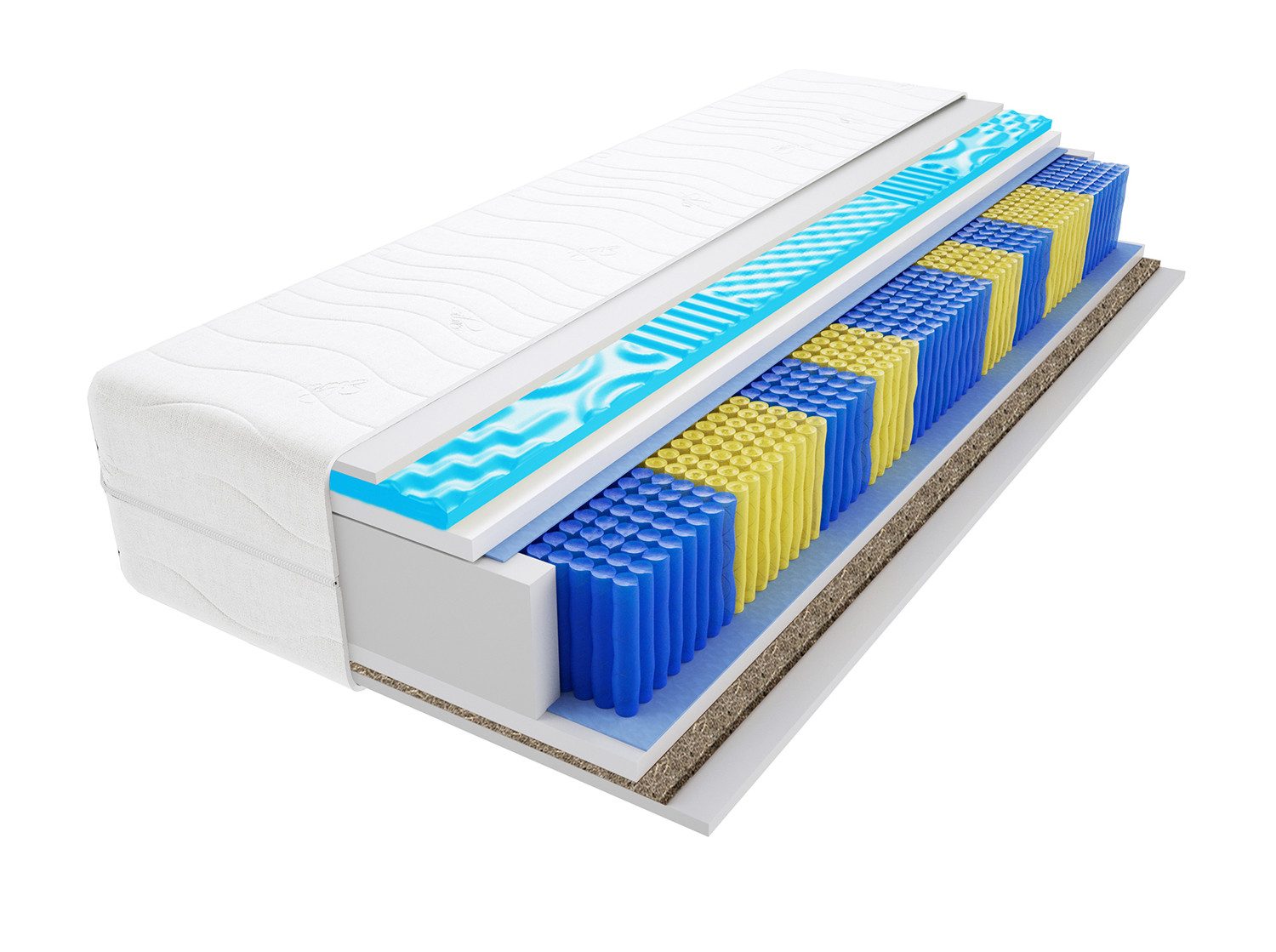 Taschenfederkernmatratze Matratzen, Taschenmatratzen Romeo Gras Multitaschen VisMol 65x205 cm, Godre, 20 cm hoch