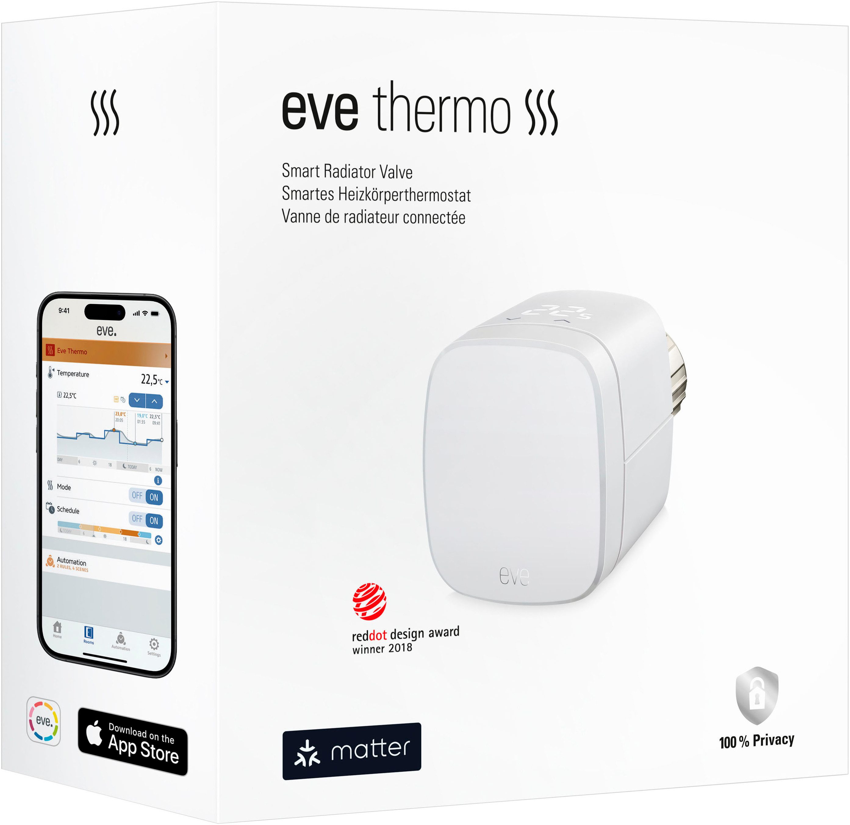 EVE Heizkörperthermostat Thermo (Matter)