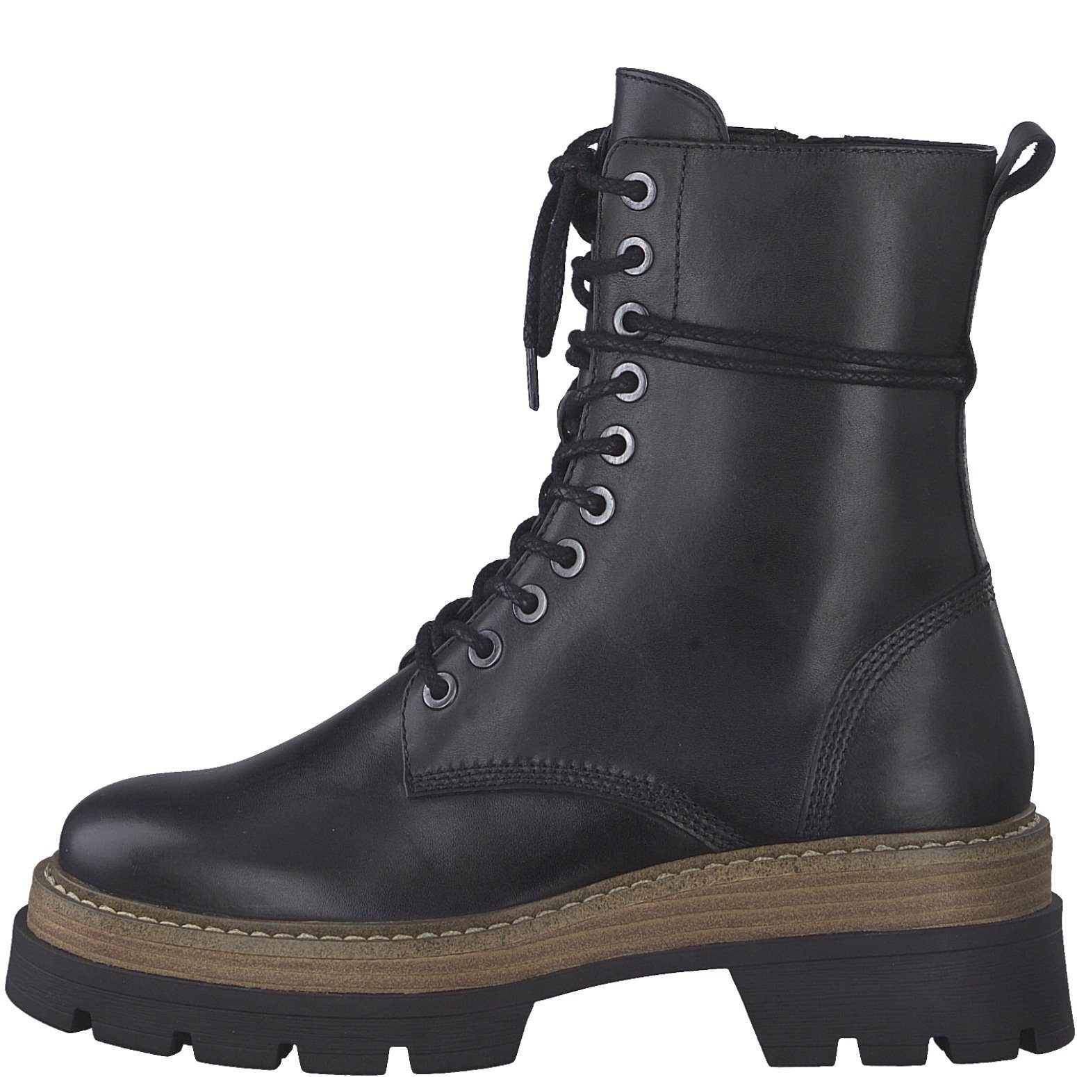 Tamaris Damen Ankle Boots – Leder, Mit TOUCHit-Fußbett, 5,5 Cm Absatz, Reißverschluss
