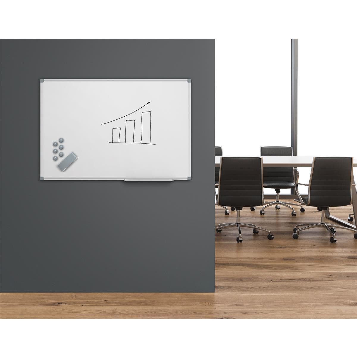 MAUL Tafel MAULstandard 90,0 x 60,0 cm weiß spezialbeschichteter Stahl