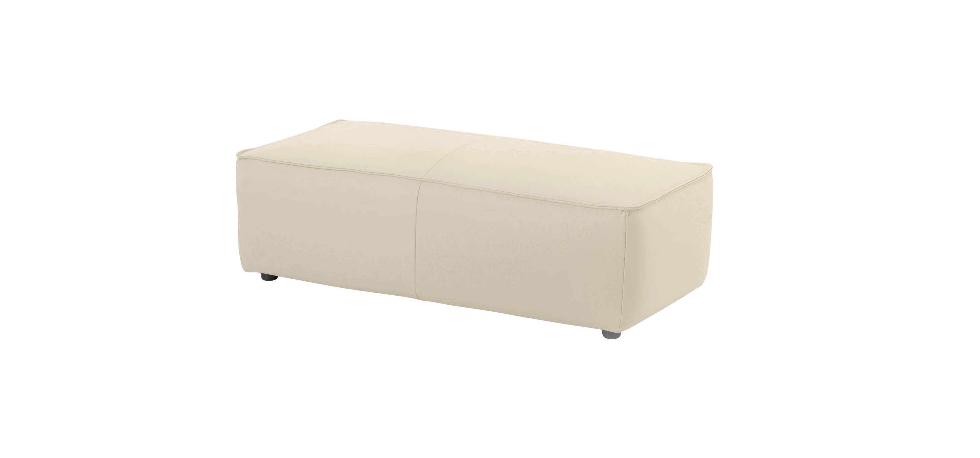 W.SCHILLIG Ecksofa around-the-block Mega-Sofa & Hocker, viel Platz, Breite 300cm, L-Form, Spar-Set, inklusive Hocker, mit eleganter Biese, mit Federkern