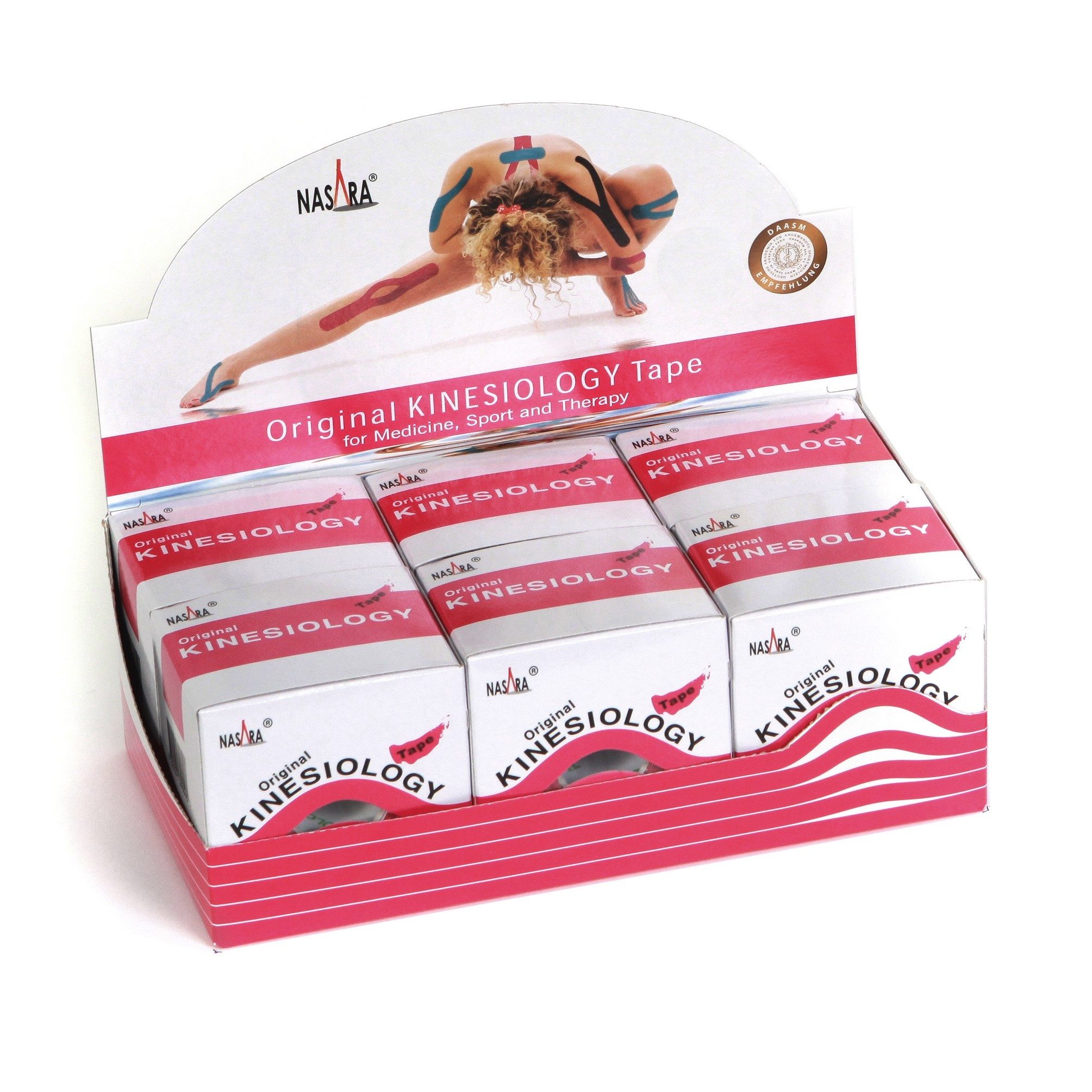 NASARA Kinesiologie-Tape NASARA Kinesio Tape, 5cm x 5m (6er Box)