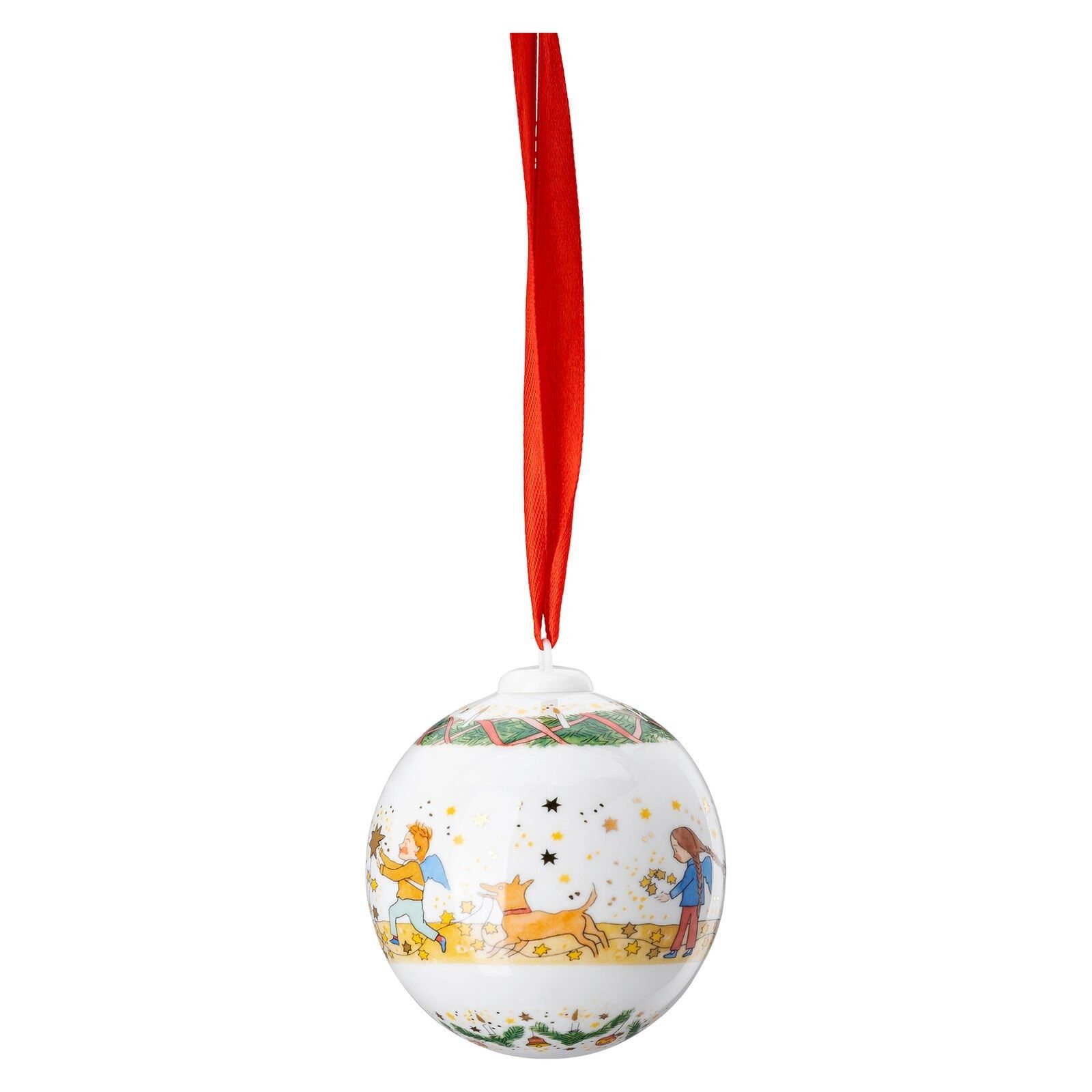 Hutschenreuther Christbaumschmuck Porzellankugel Weihnachtskugel 2024 in OVP, Sammelobjekt mit OVP (Originalverpackung)