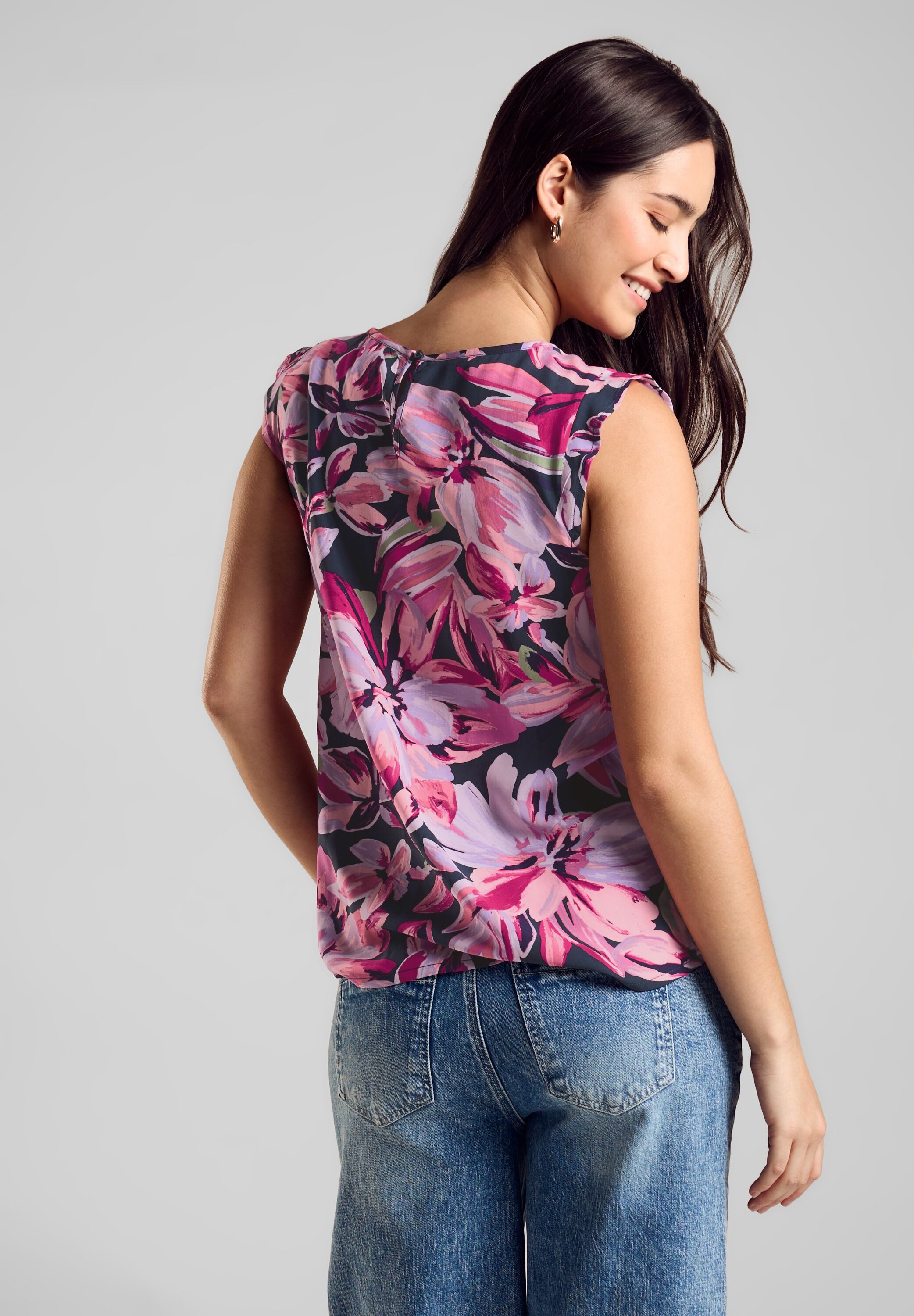 STREET ONE Blusentop mit Frills günstig online kaufen