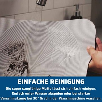 Badematte Hydrowonder Super Absorbent Mat Best Direct®, Höhe 5 mm, rutschhemmend, schnell trocknend, strapazierfähig, fußbodenheizungsgeeignet, rutschfest, saugfähig, Polyester, Gummi, rechteckig, Duschmatte & Badematte, super saugfähig, Rutschfest, waschbar