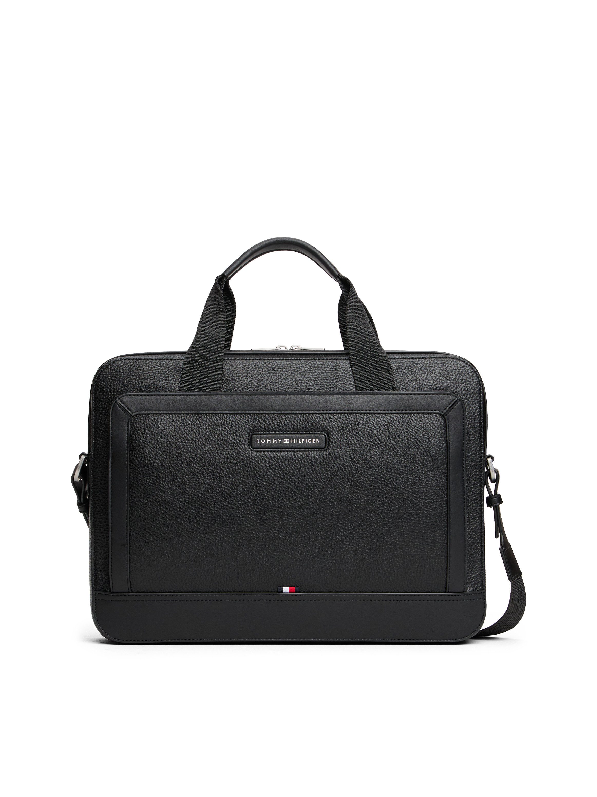 Tommy Hilfiger Laptoptasche TH CENTRAL COMPUTER BAG, Unisex Geschäftstasche, Notebooktasche mit zusätzlichem Tragegriff