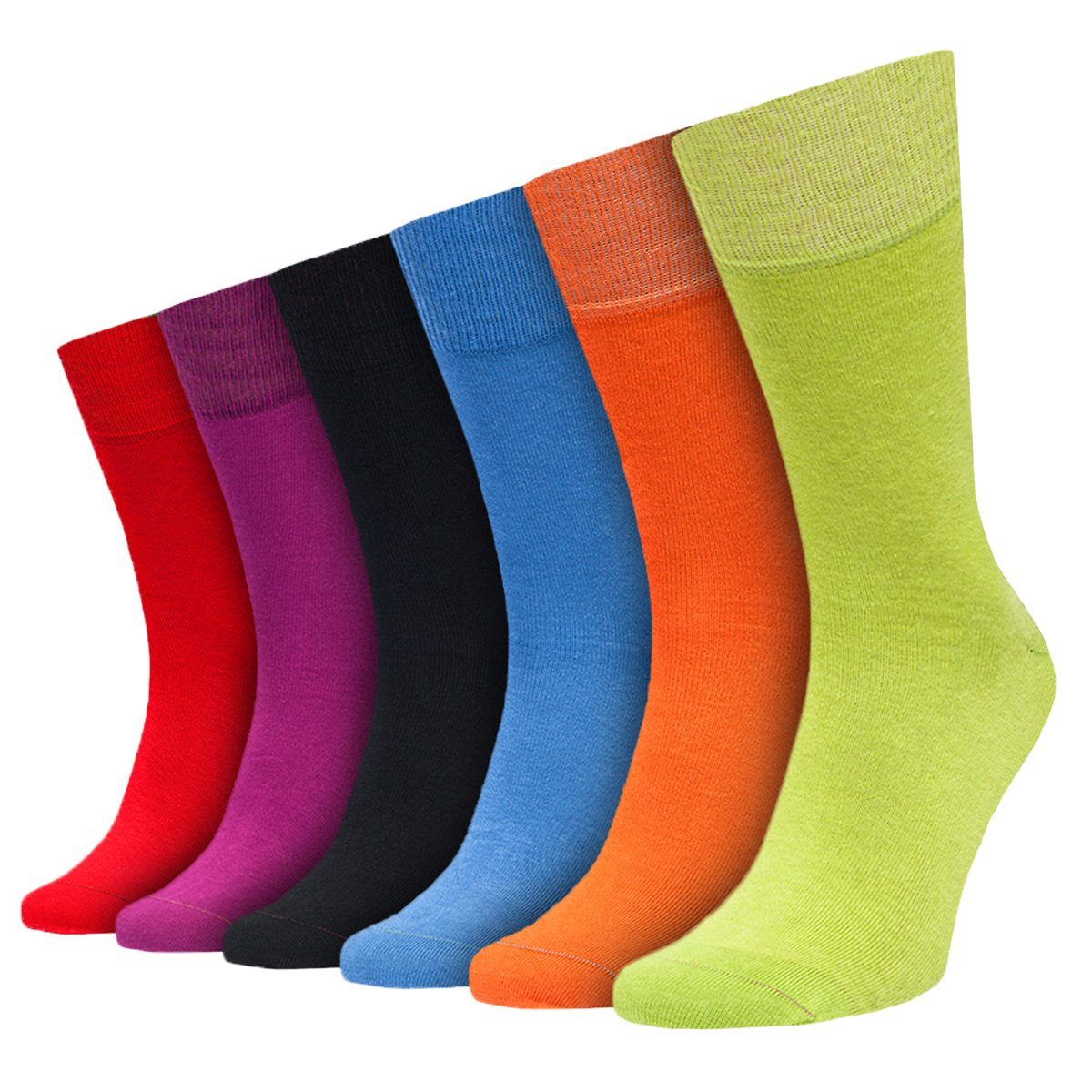 Socken, Kurzsocken Farbexplosion Jungfeld Pack 6er von Geschenkbox Herren