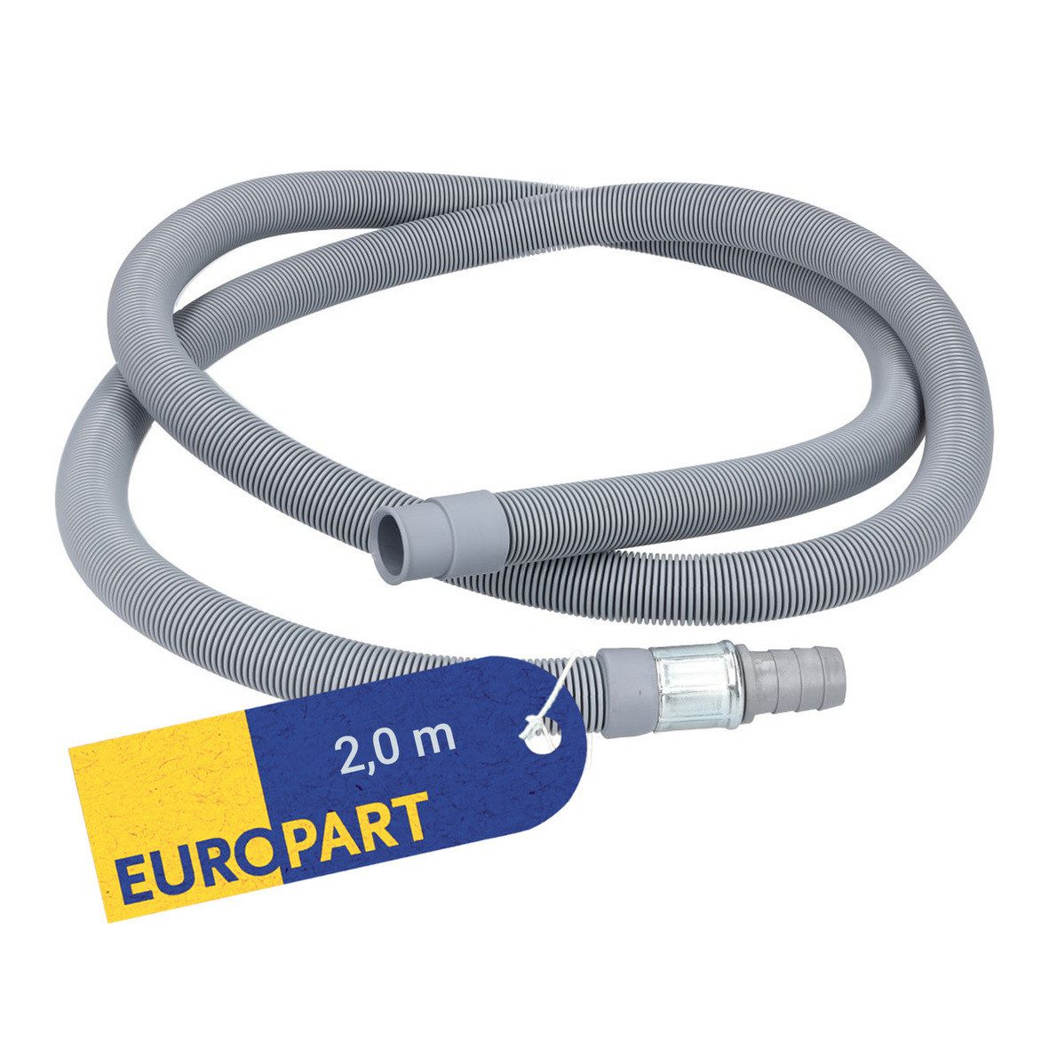 easyPART Ablaufschlauch wie EUROPART 10006372 Ablaufschlauchverlängerung, Zubehör für Waschmaschinen, Waschmaschine