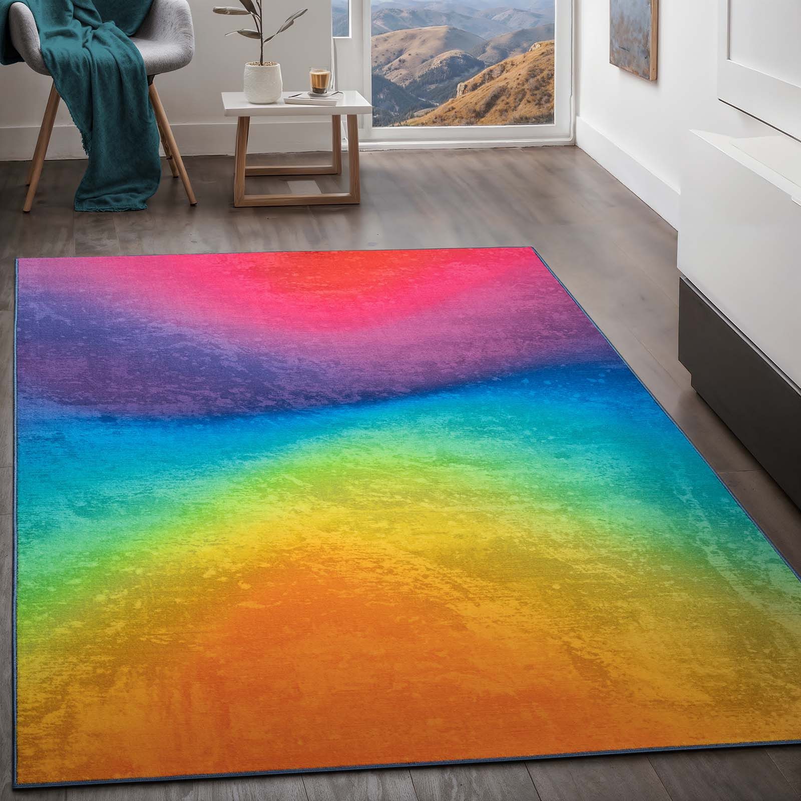 TaraCarpet Teppich Kurzflorteppich TaraCarpet Rainbow moderner günstig online kaufen
