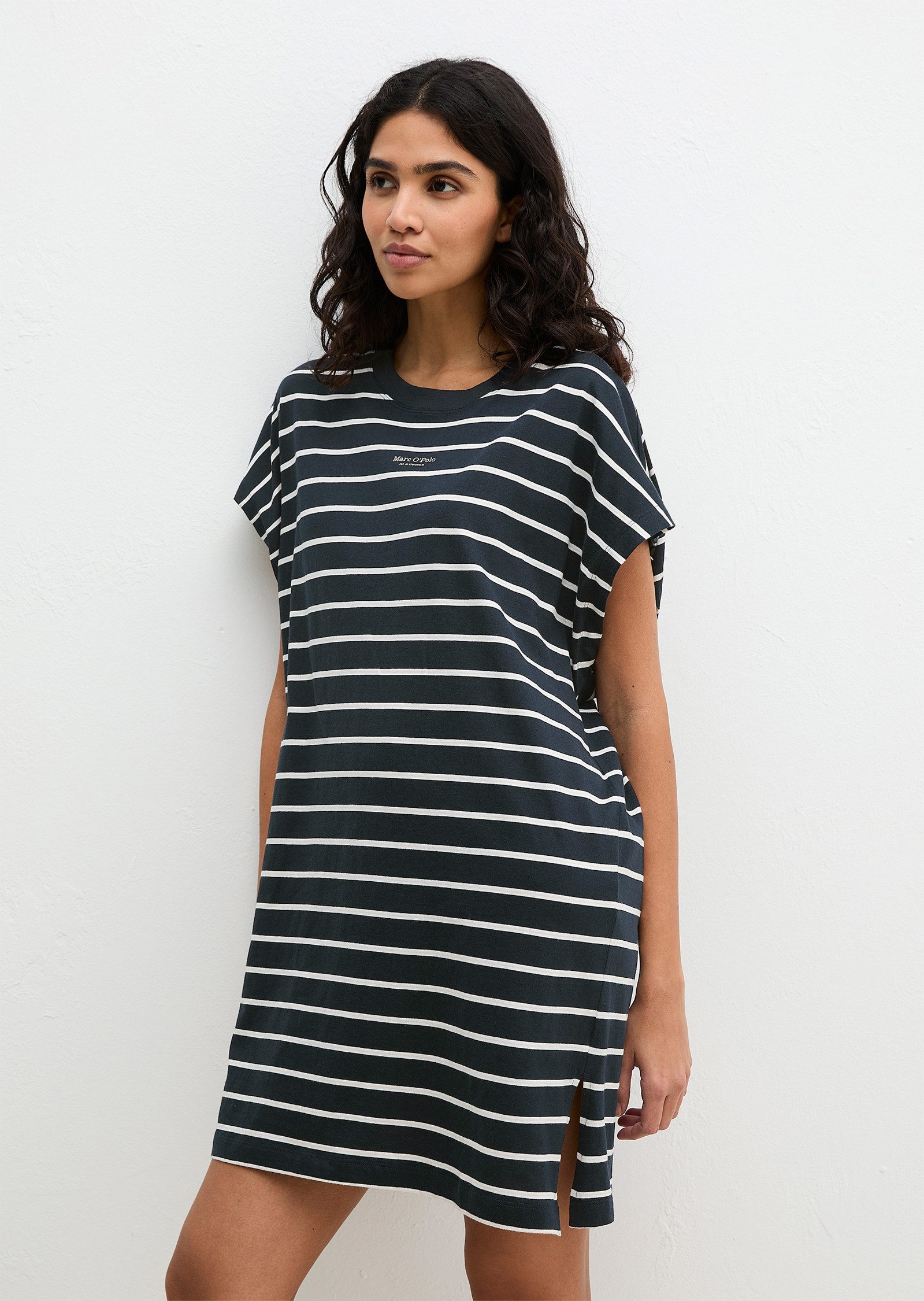 Marc O'Polo Nachthemd Mix N Match Nightdress gestreift, mit Rundhalsausschn günstig online kaufen