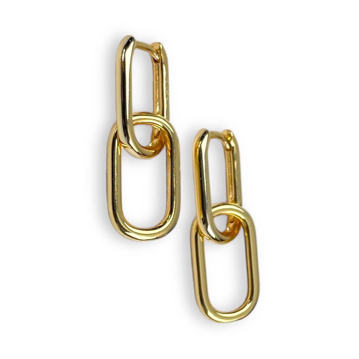 SHELAGO Paar Creolen Ohrringe mit Anhänger – Damen Ювелірні вироби Silber- oder Goldfarben (inkl. Geschenkverpackung), mit praktischem Klappverschluss