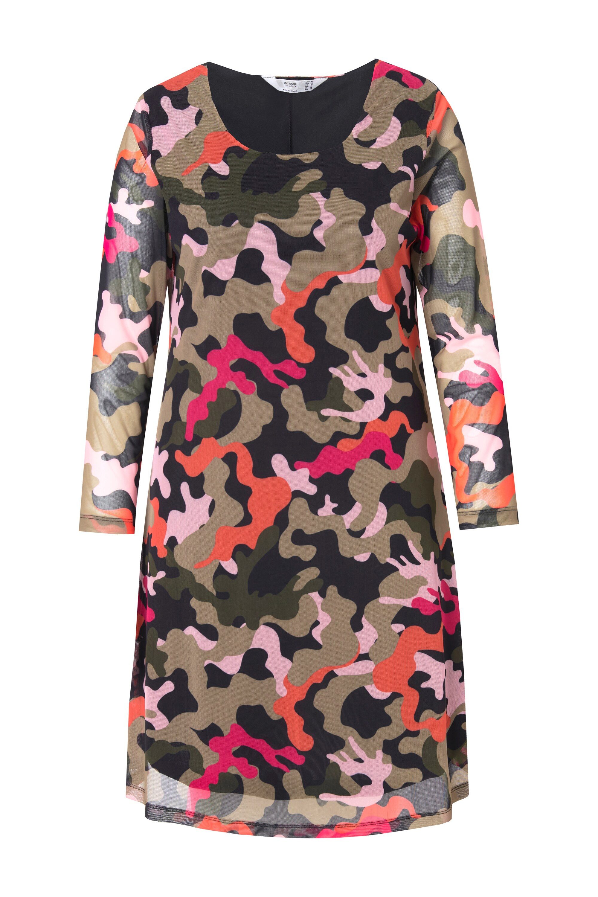 Angel of Style Jerseykleid Meshkleid Camouflage günstig online kaufen