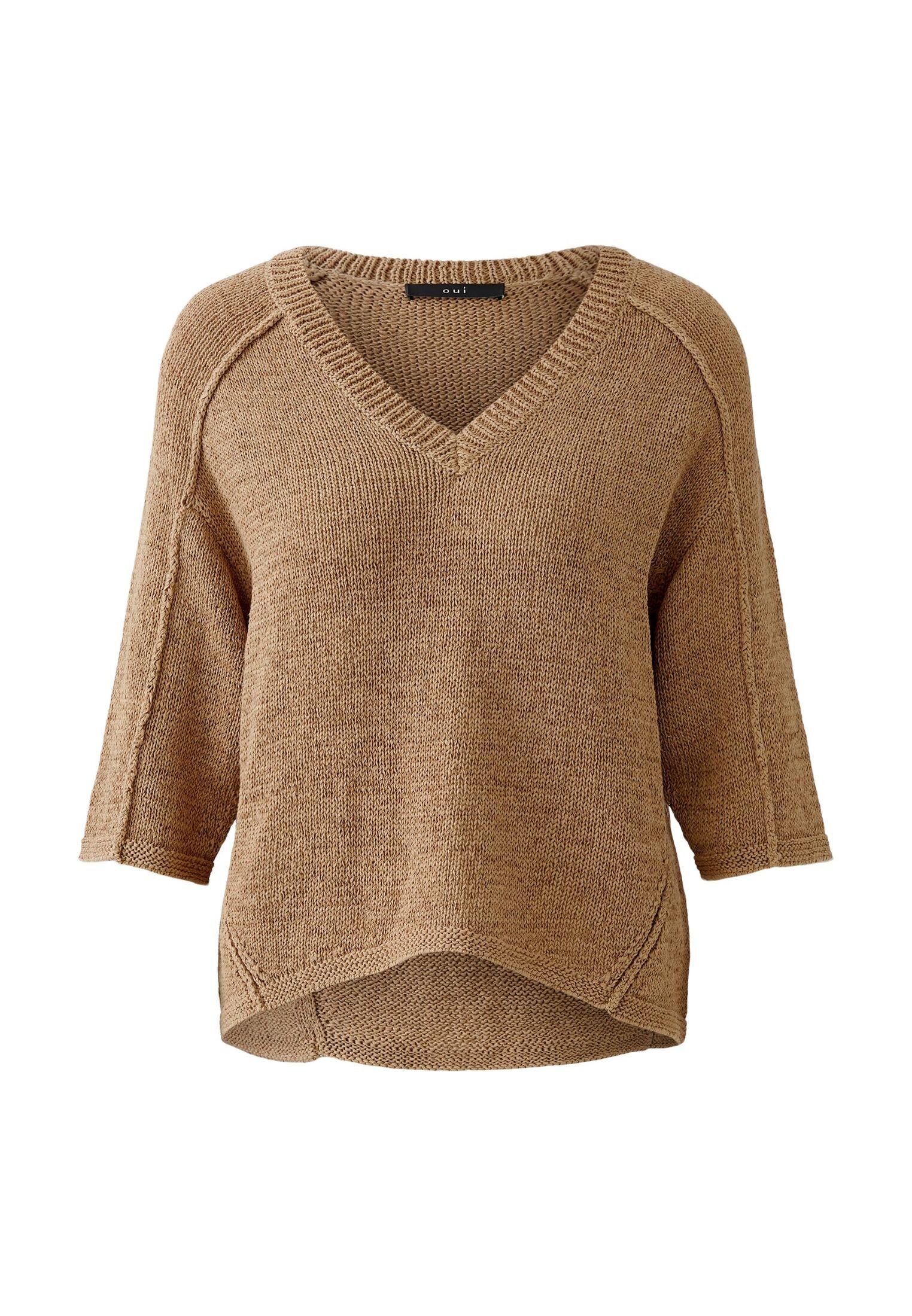 V-Ausschnitt-Pullover Pullover