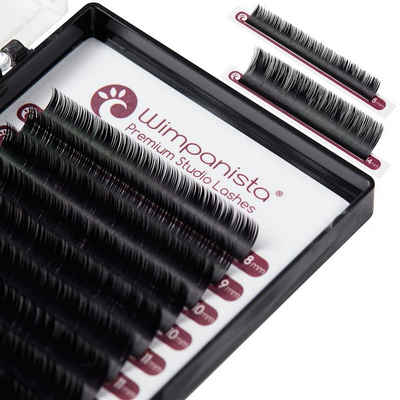 Wimpanista Einzelwimpern Volumenwimpern C Curl 0.10mm, 1 tlg., Mixbox 8-14mm