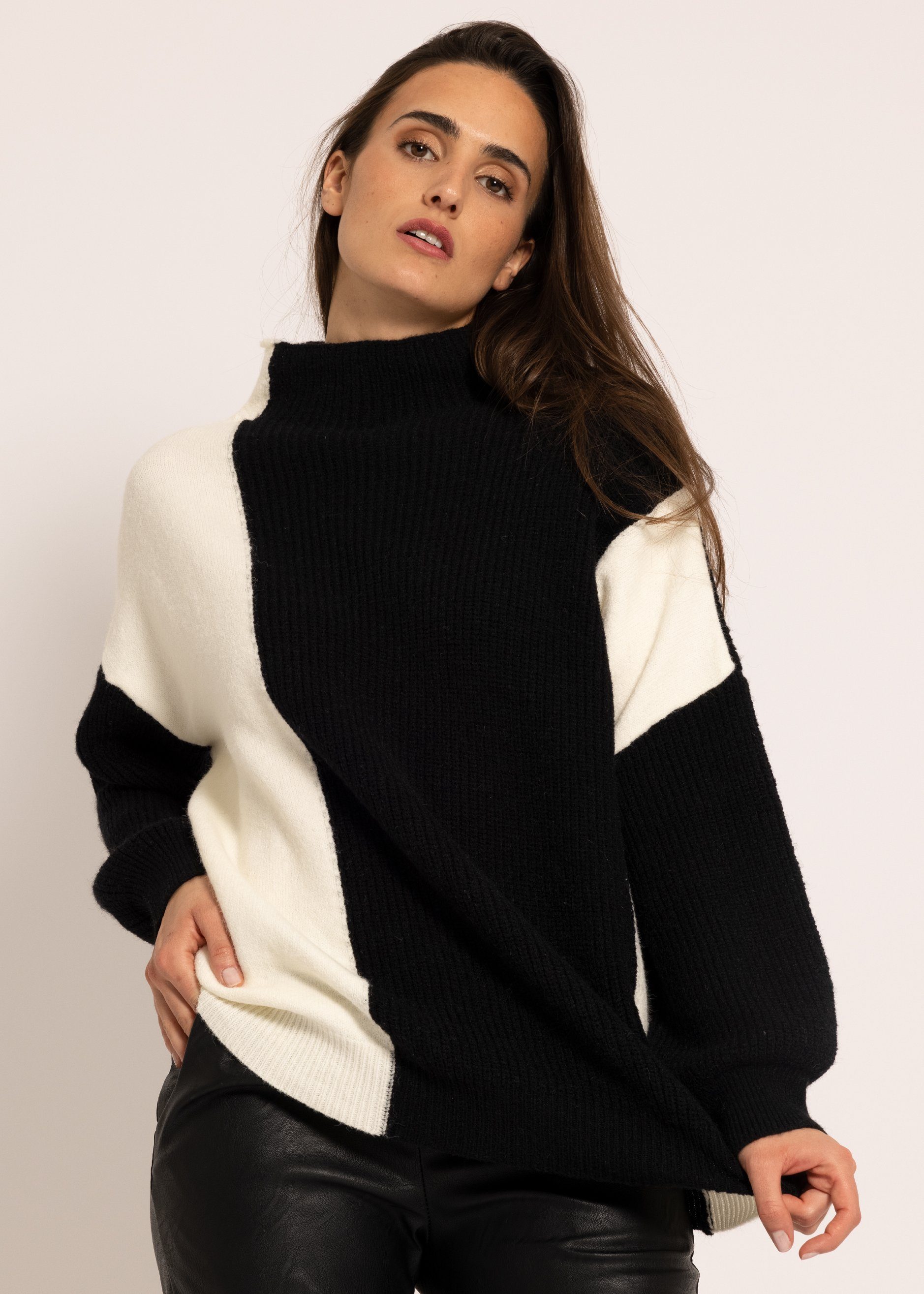 SASSYCLASSY Strickpullover Oversize Pullover Damen aus weichem