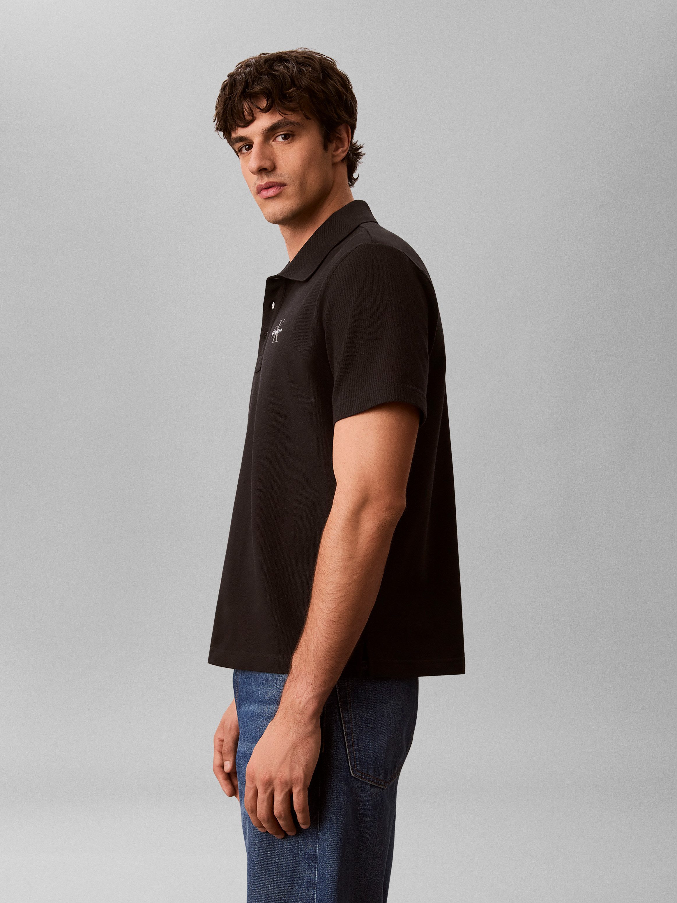 Calvin Klein Jeans Poloshirt EASY MONOLOGO CASUAL PIQUE Regular fit mit Polokragen