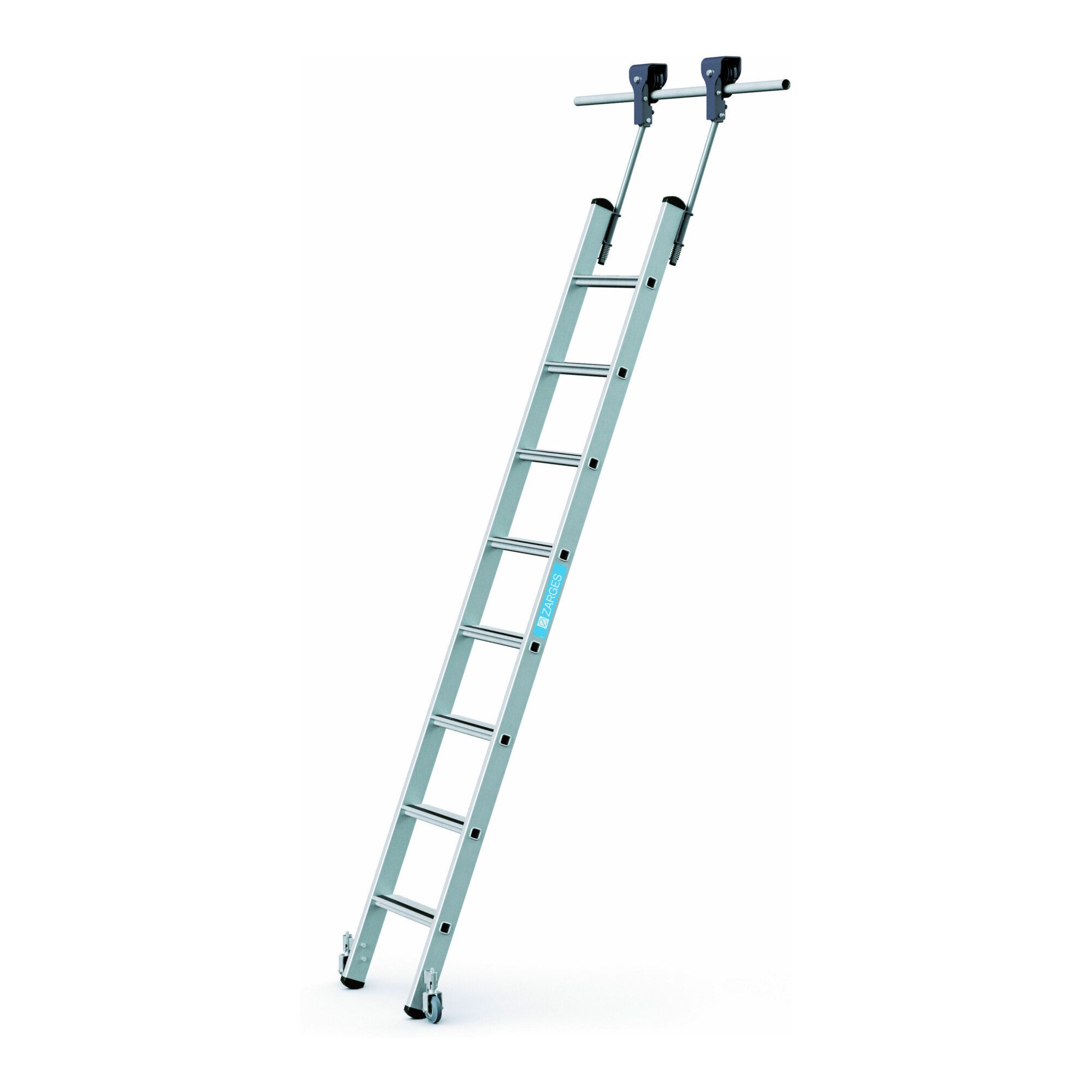Zarges Regalleiter ZARGES Saferstep Trec LH - LM-Stufen-Regalleiter 8 Stufen