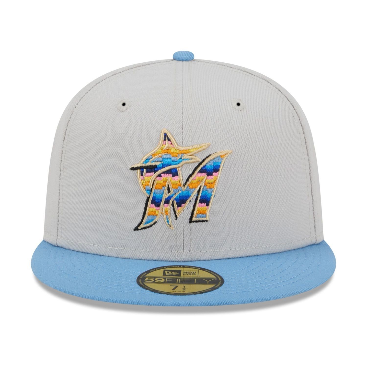 Fitted Marlins 59Fifty Era New BEACHFRONT Cap Miami